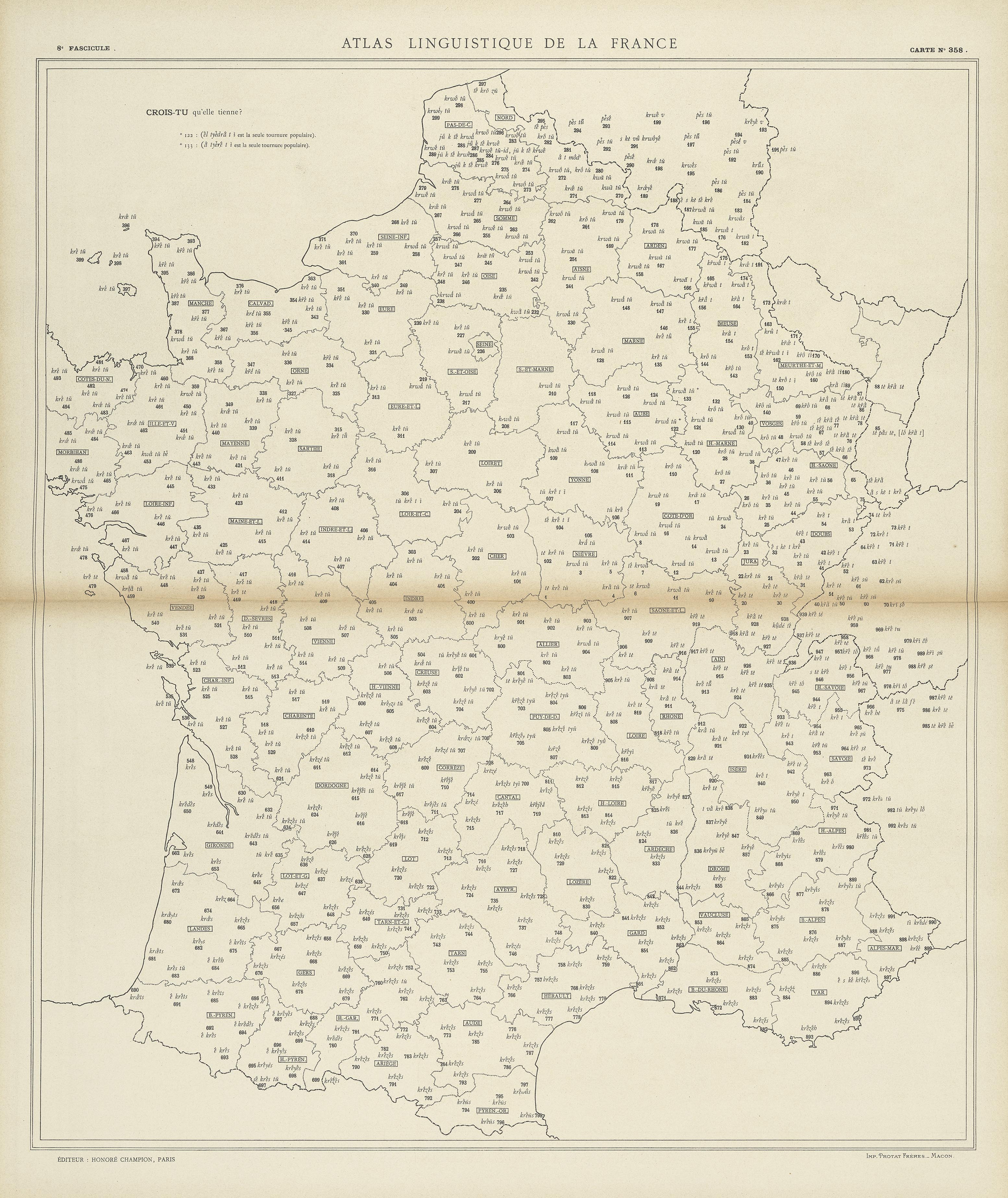 carte alf 358 du segment Crois-tu