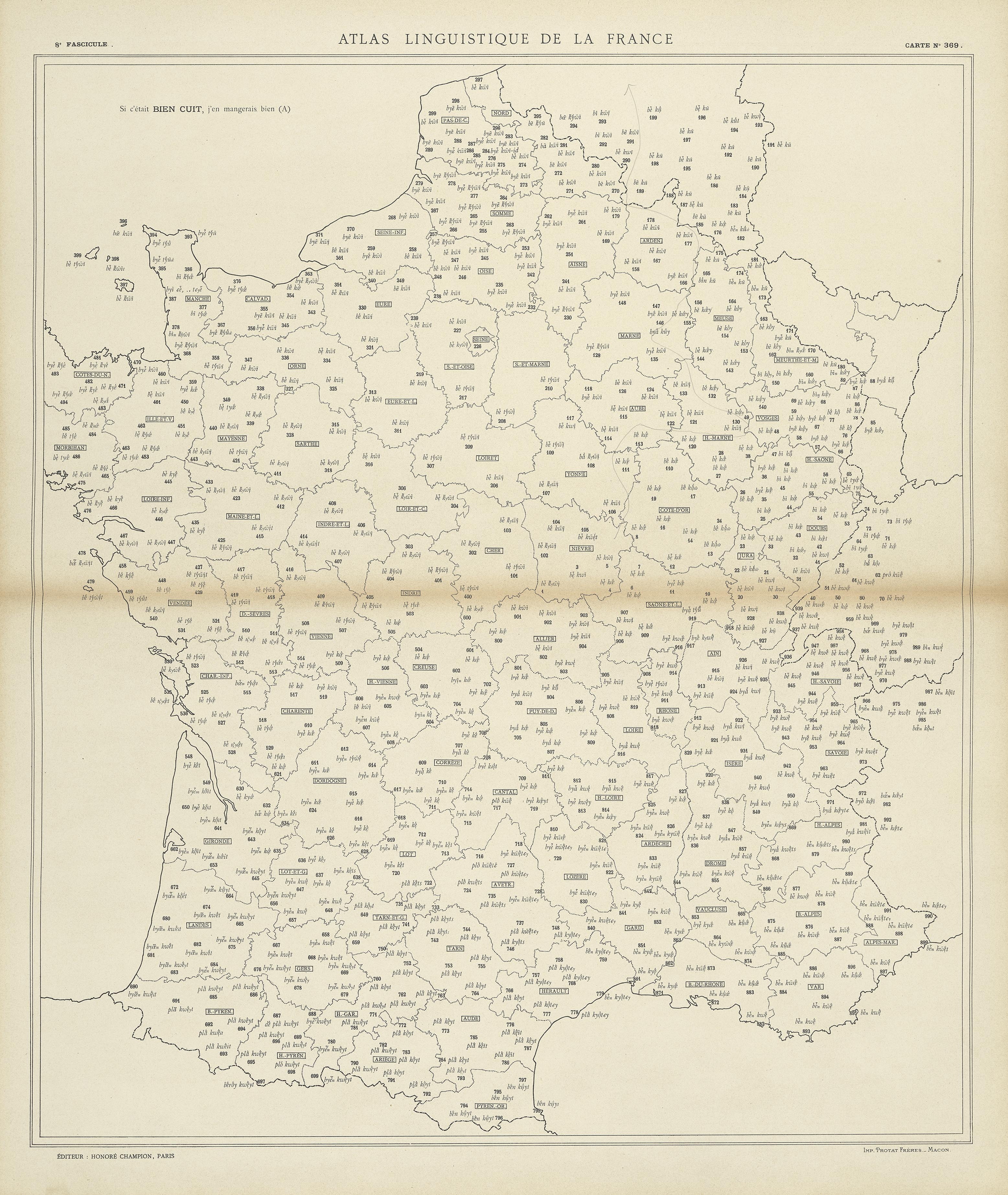 carte alf 369 du segment bien cuit,