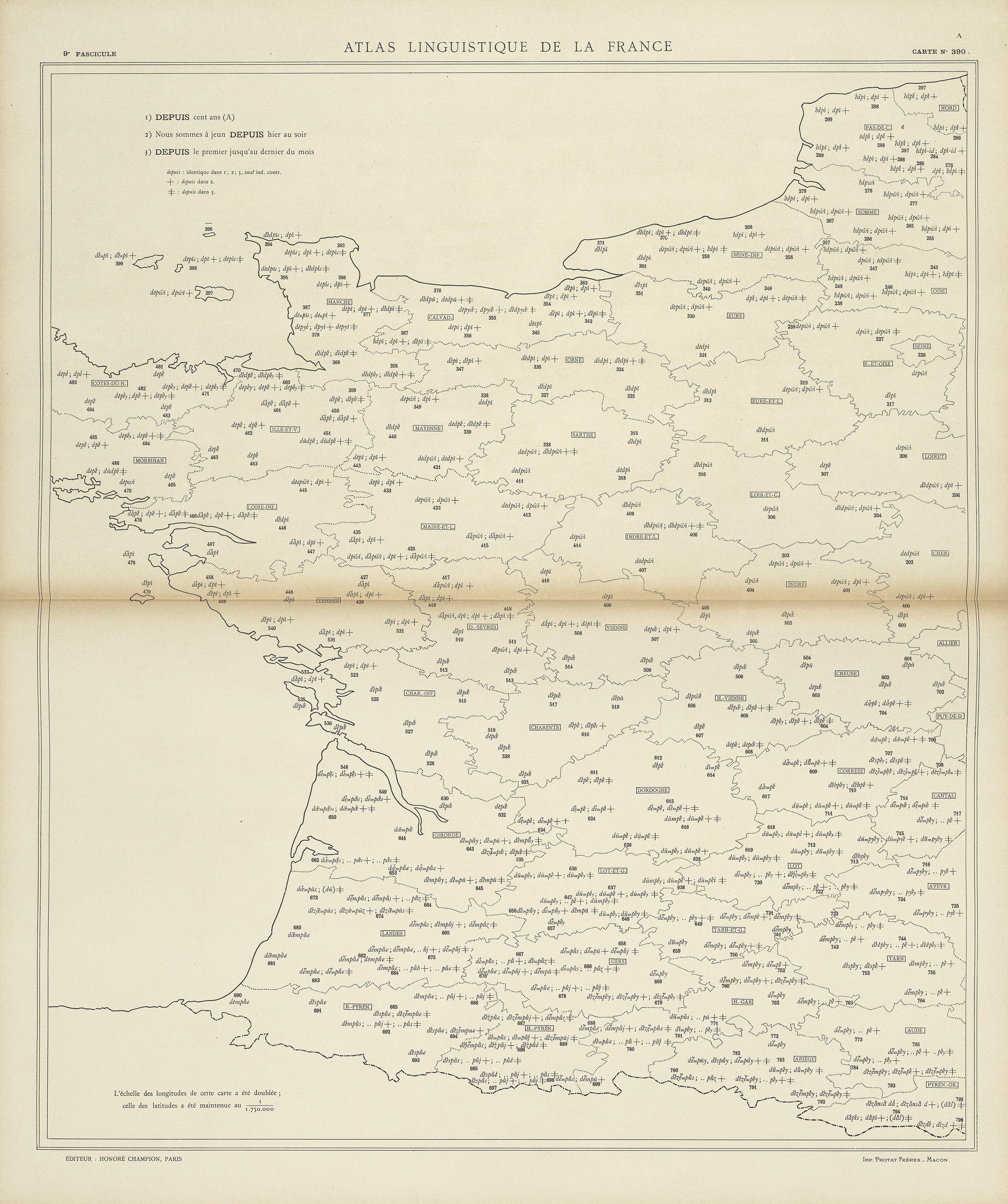 carte alf 390 du segment depuis
