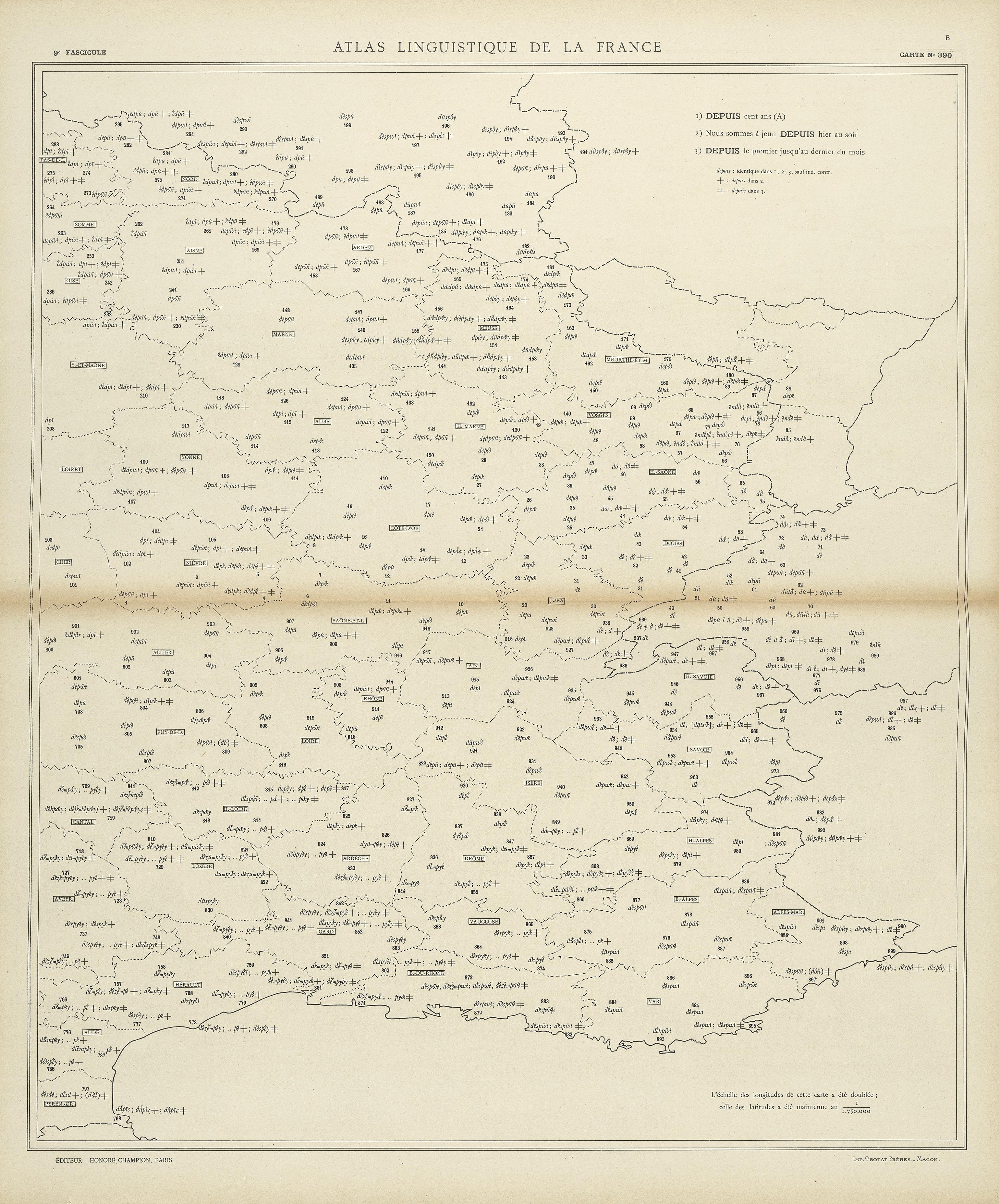 carte alf 390B du segment depuis