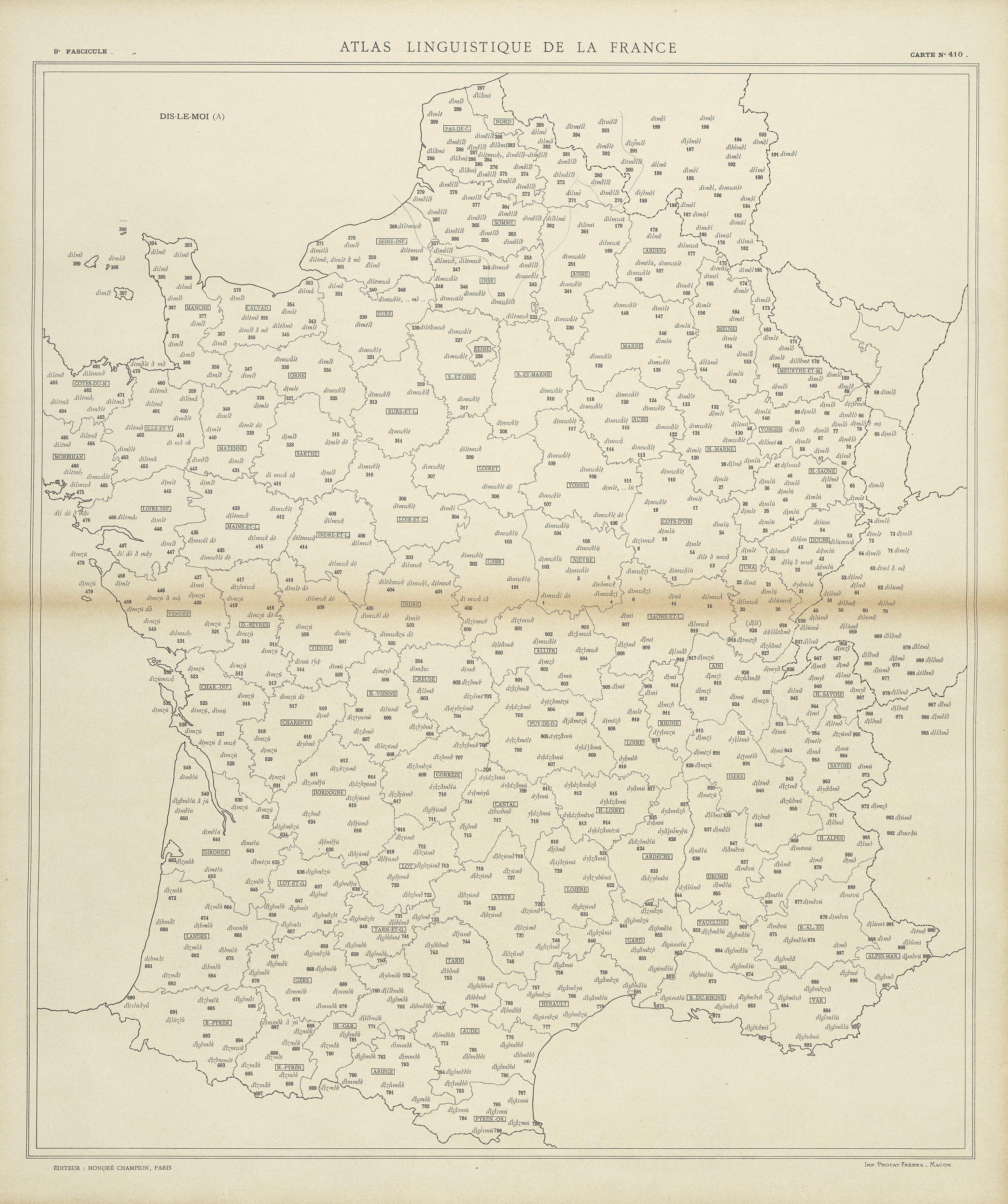 carte alf 410 du segment Dis le moi.