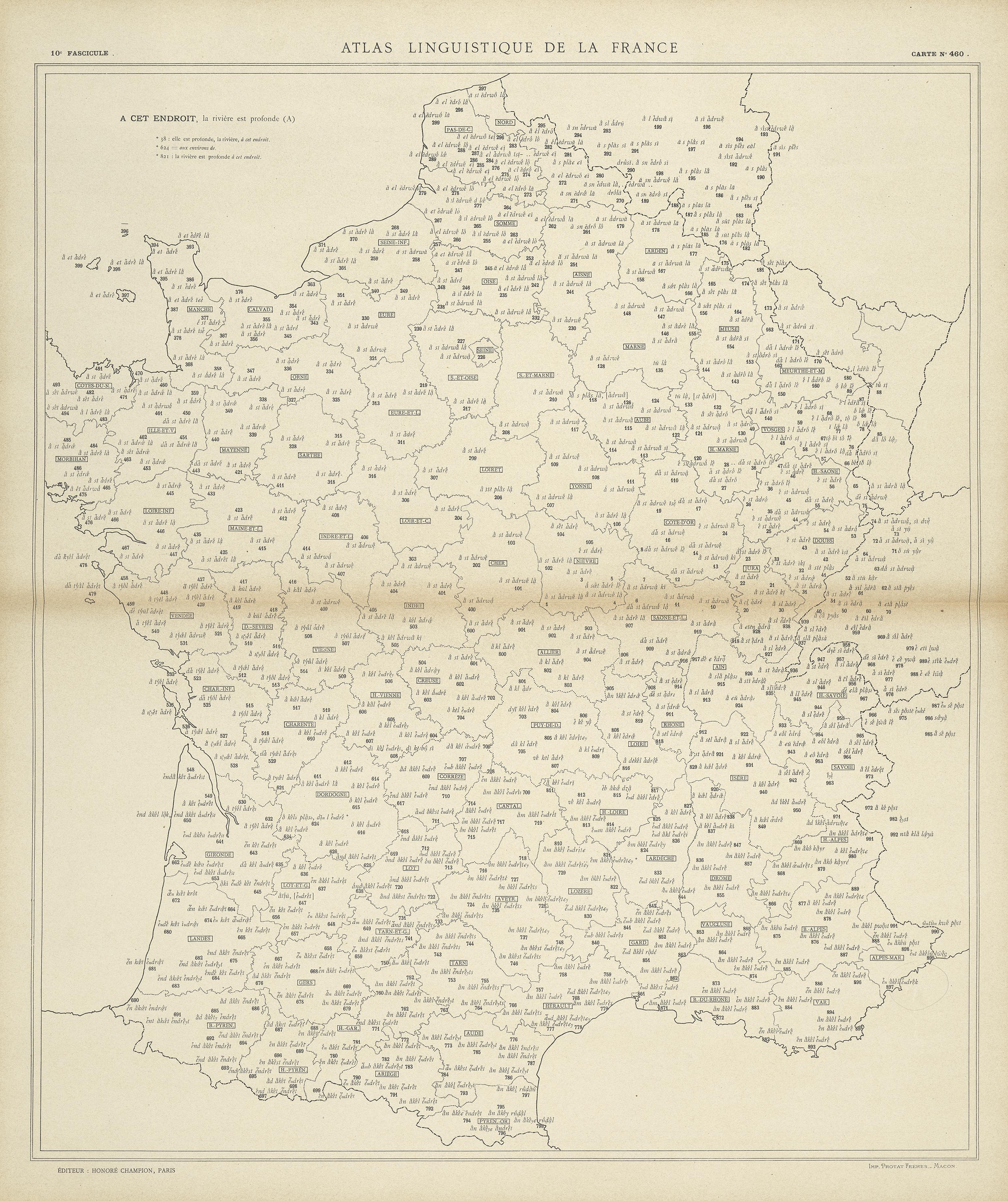 carte alf 460 du segment À cet endroit,