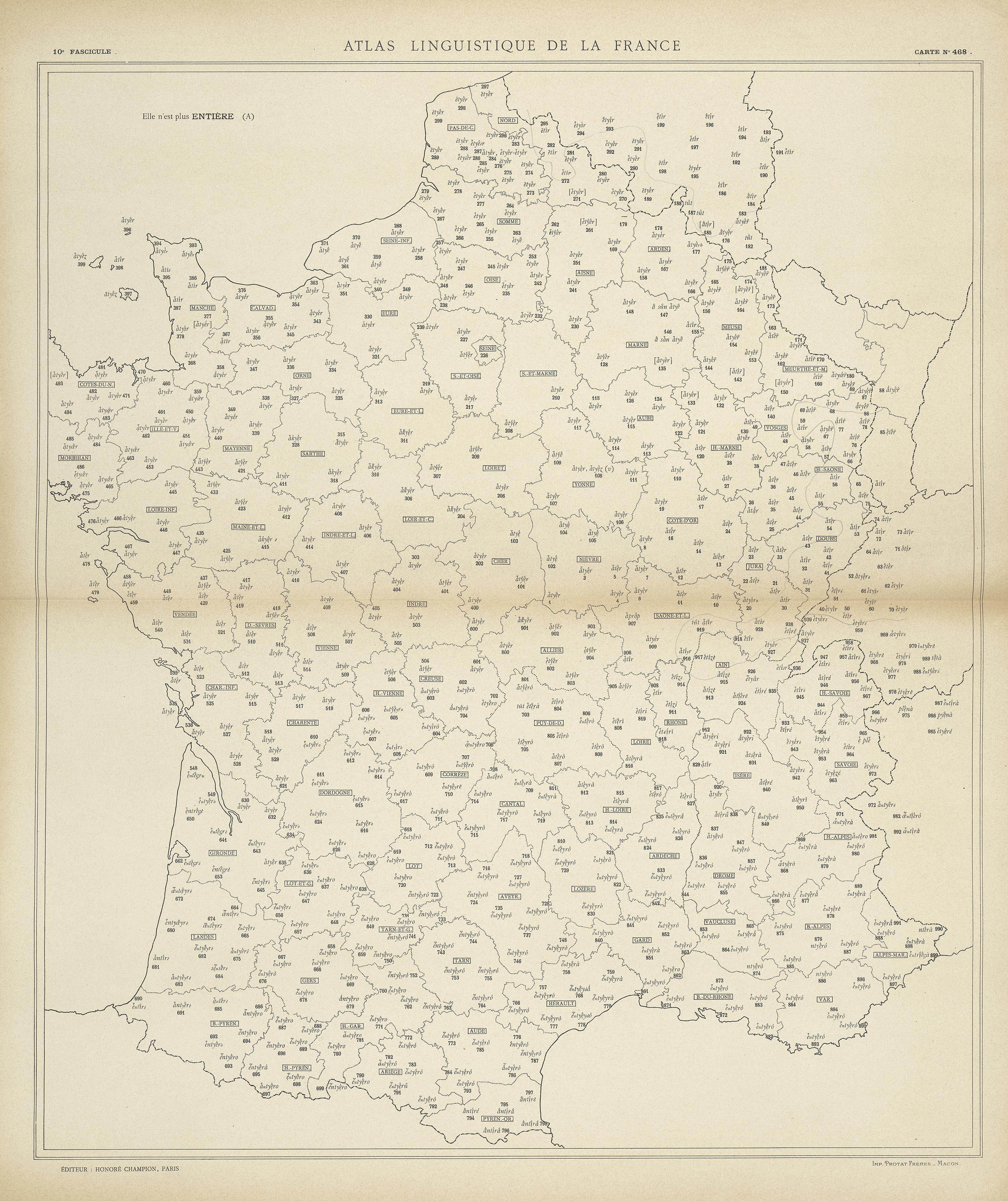 carte alf 468 du segment entière.