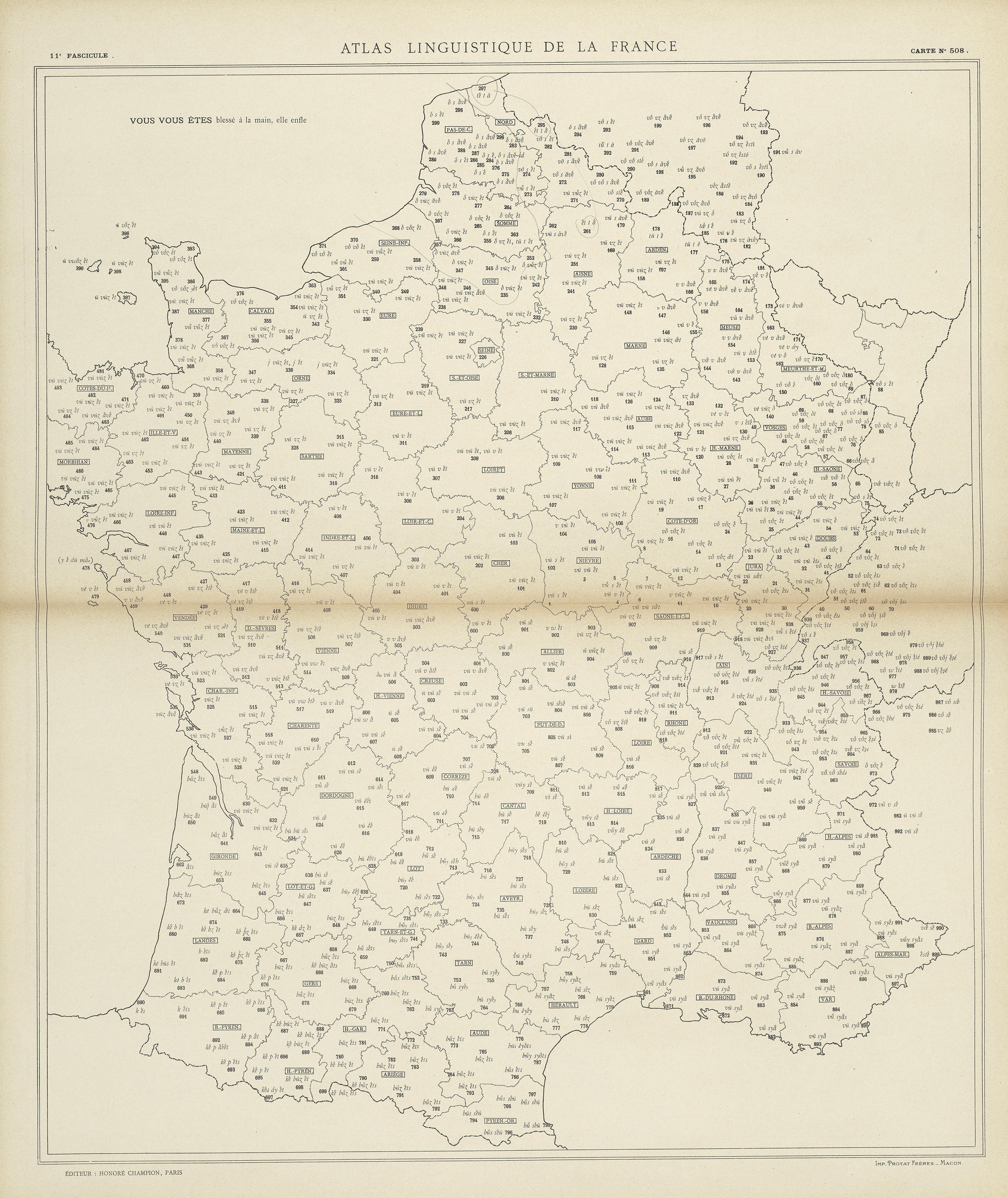 carte alf 508 du segment Vous vous êtes