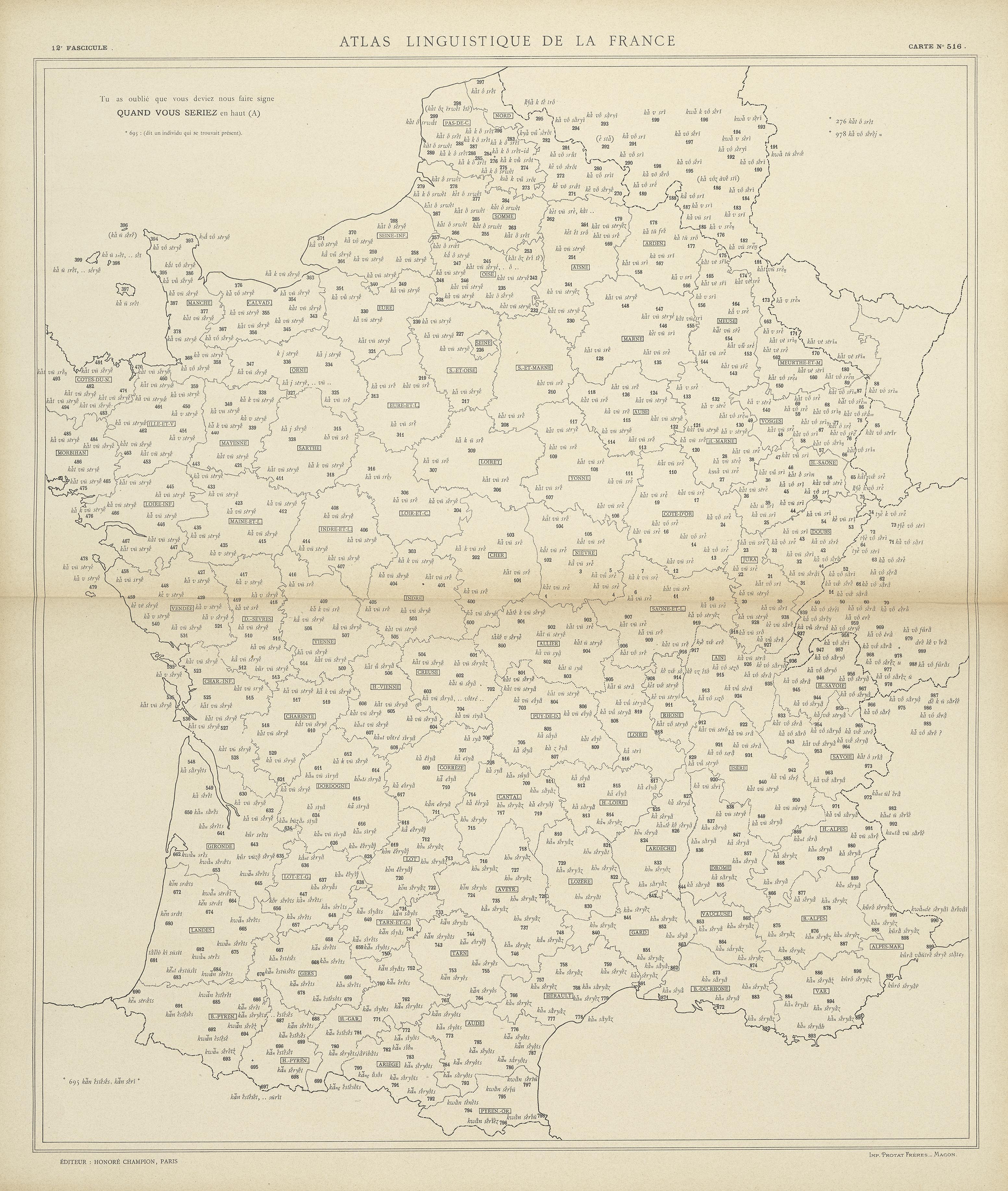 carte alf 516 du segment quand vous seriez