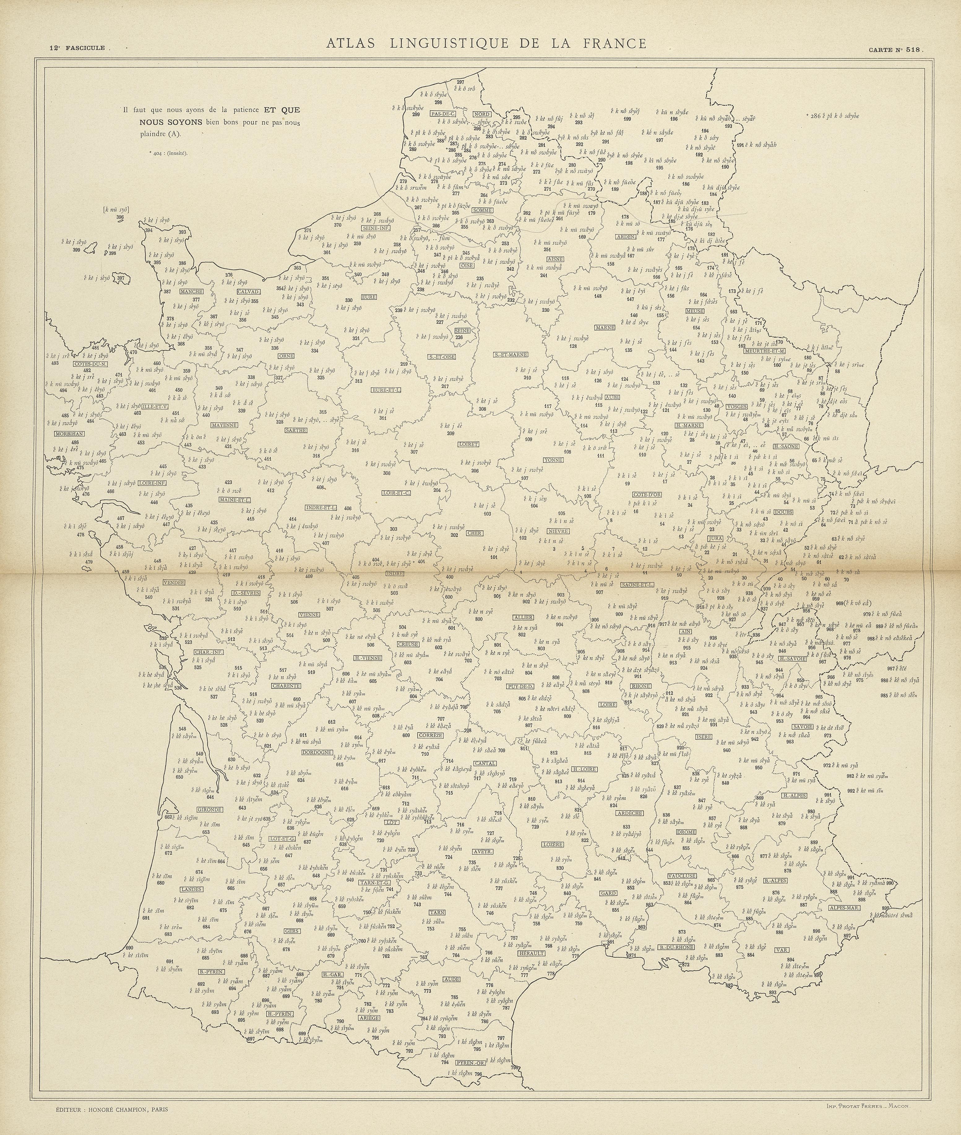 carte alf 518 du segment et que nous soyons