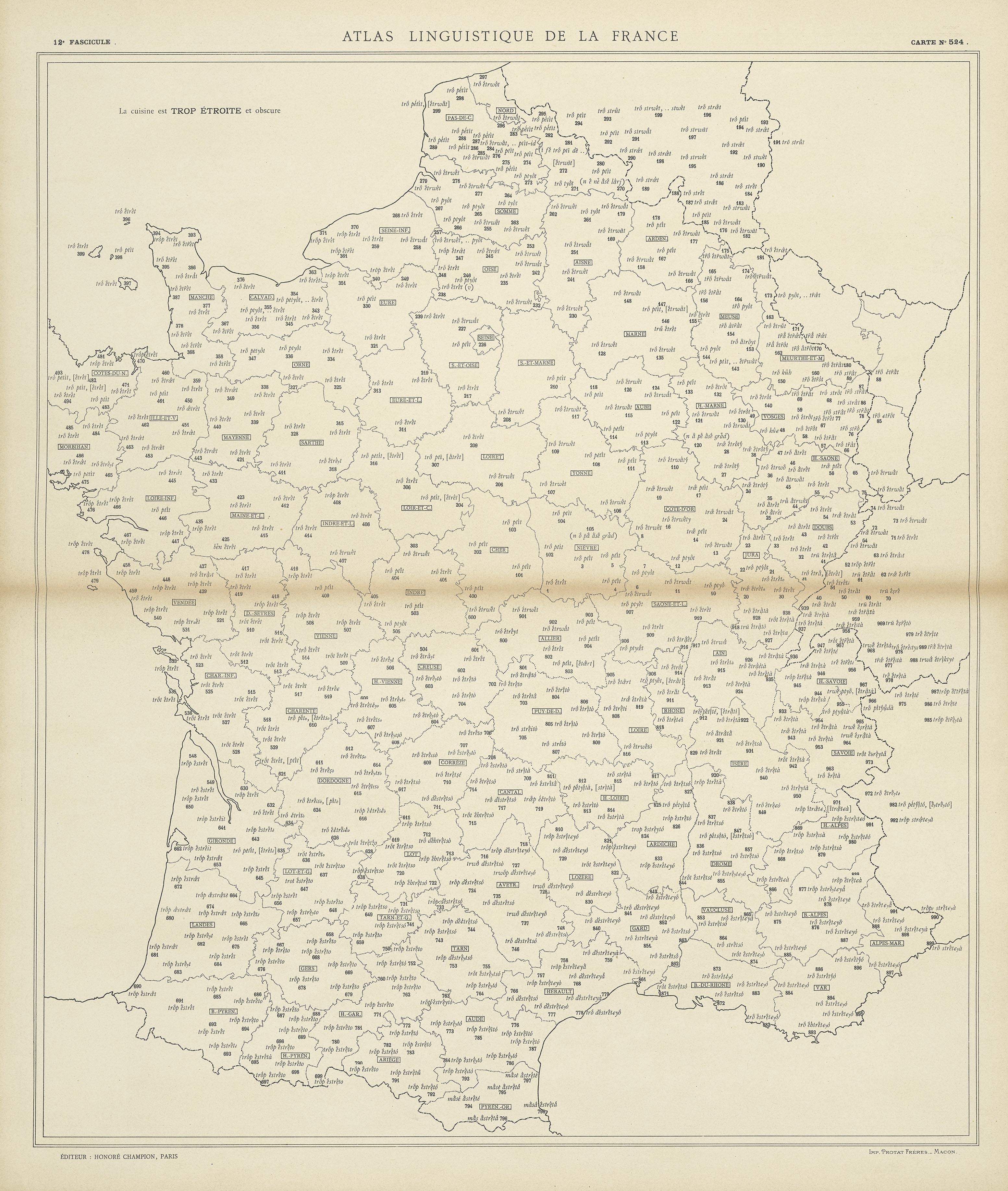 carte alf 524 du segment est trop étroite