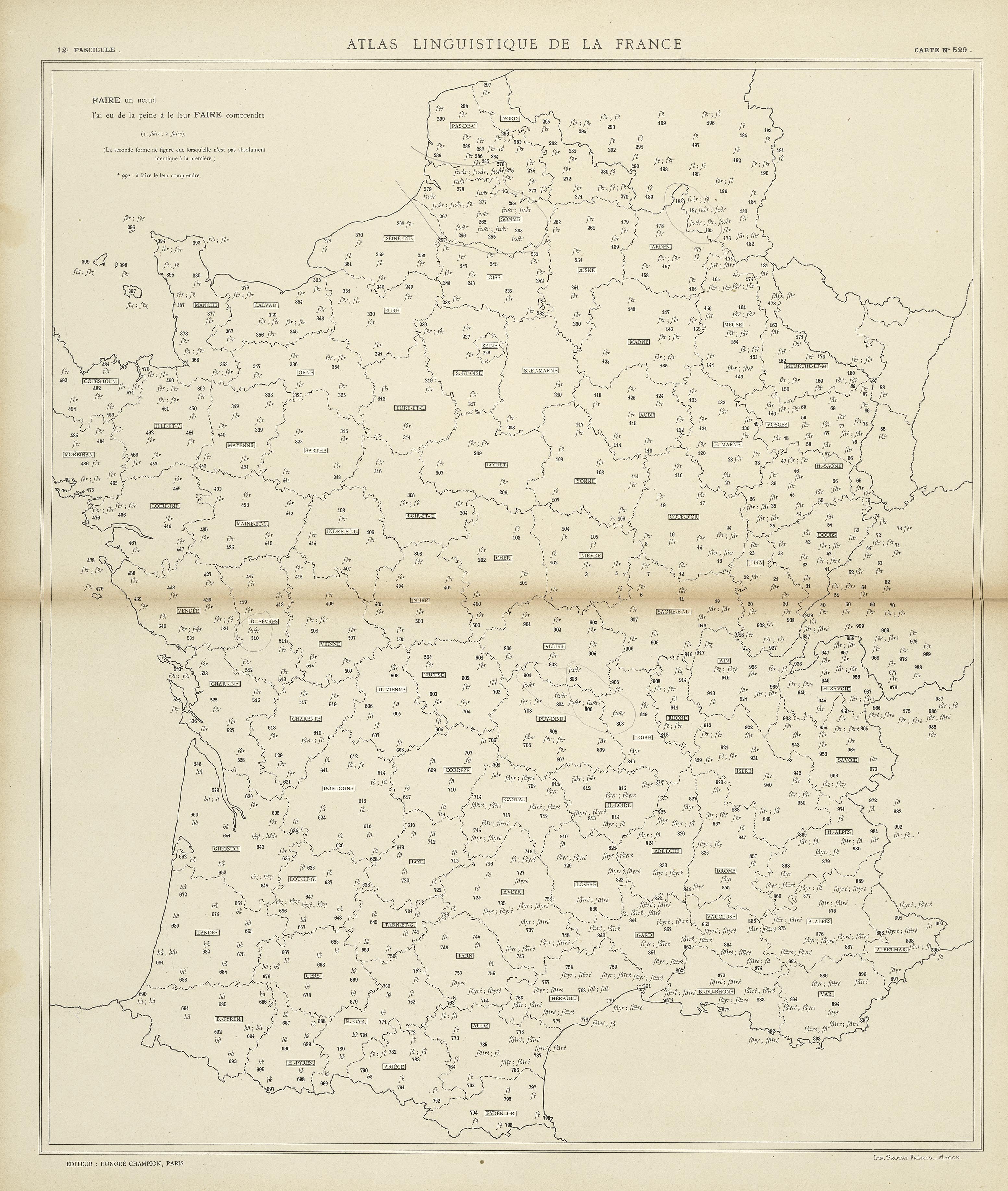 carte alf 529 du segment faire