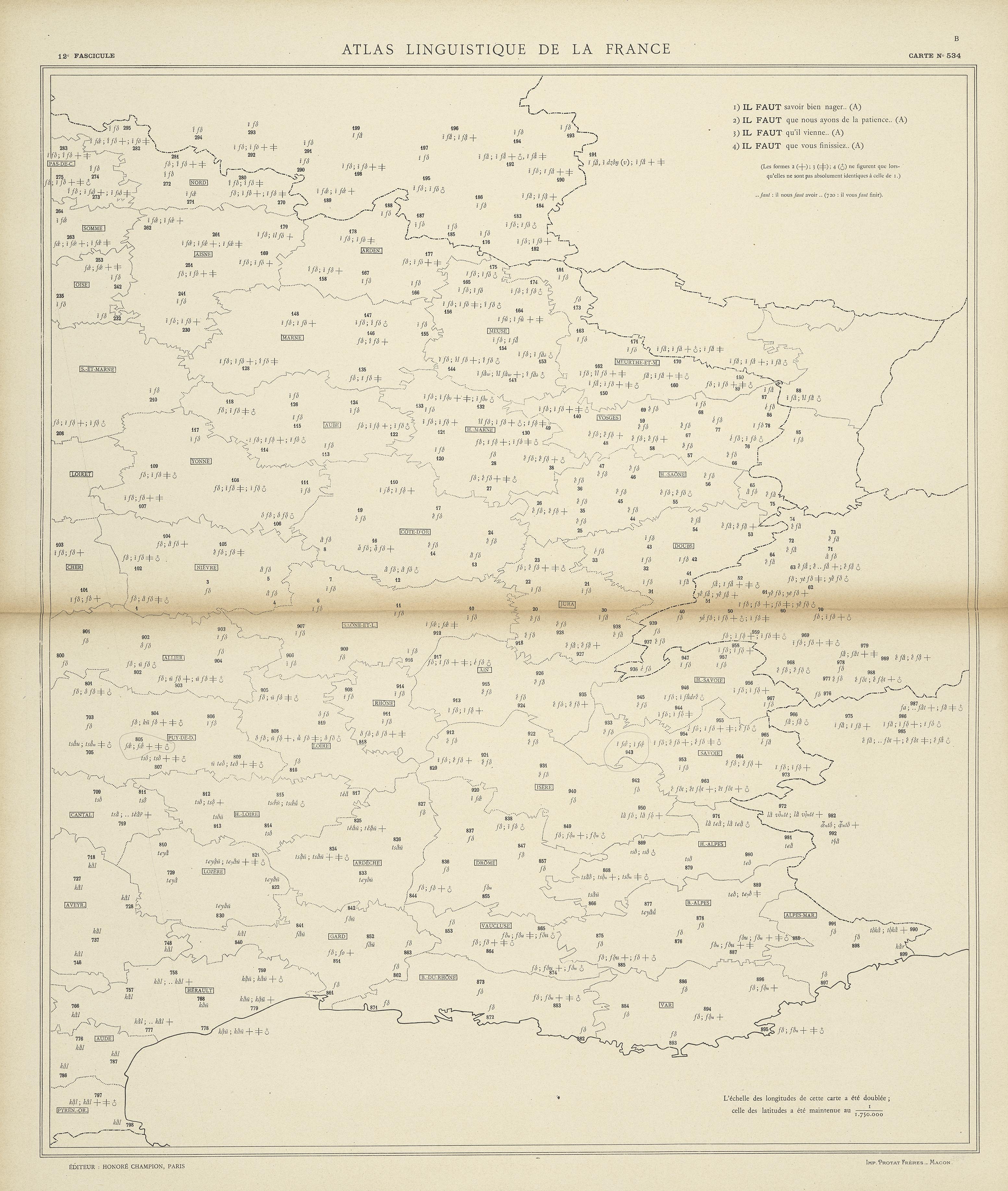 carte alf 534B du segment Il faut