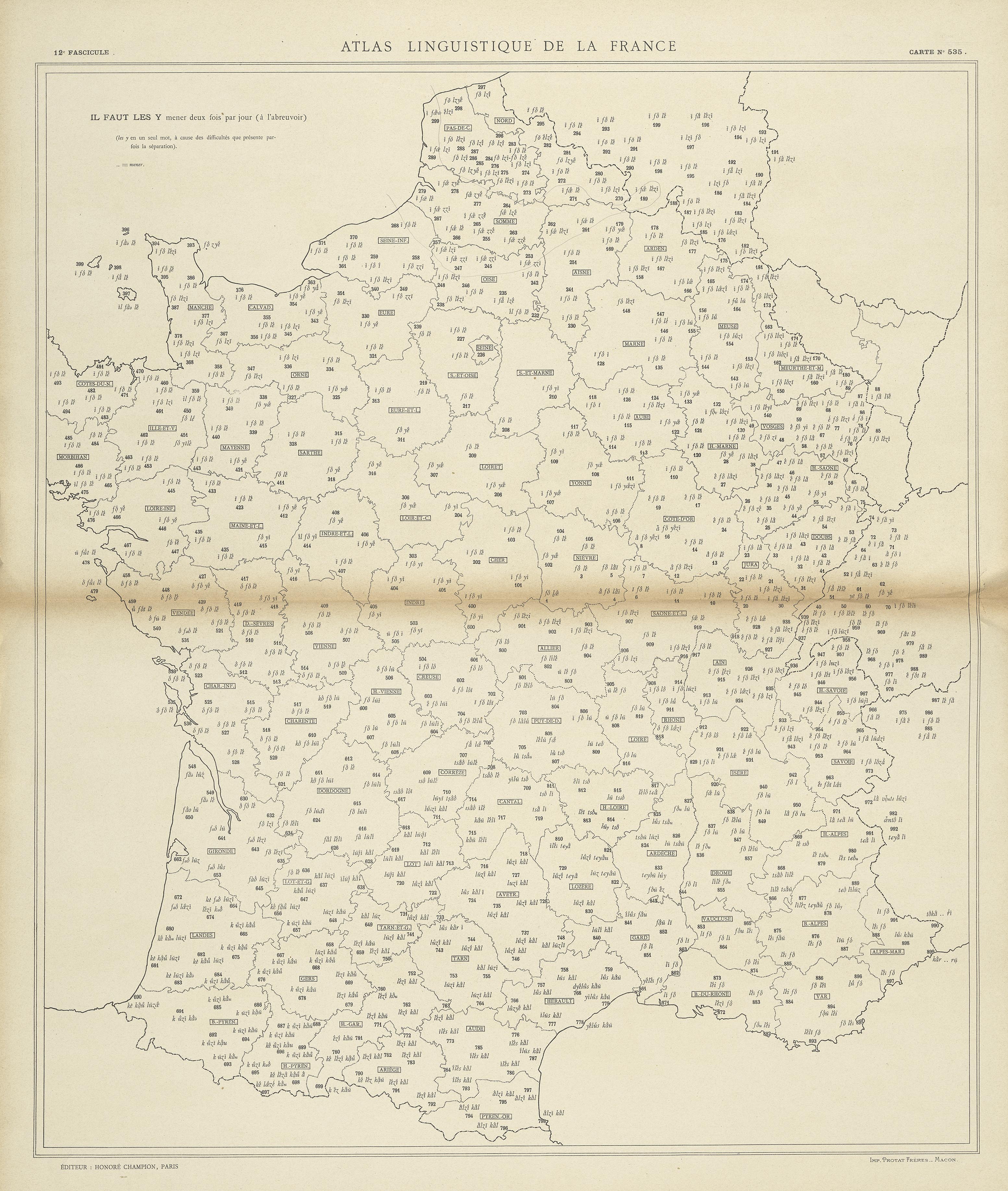 carte alf 535 du segment Il faut les y