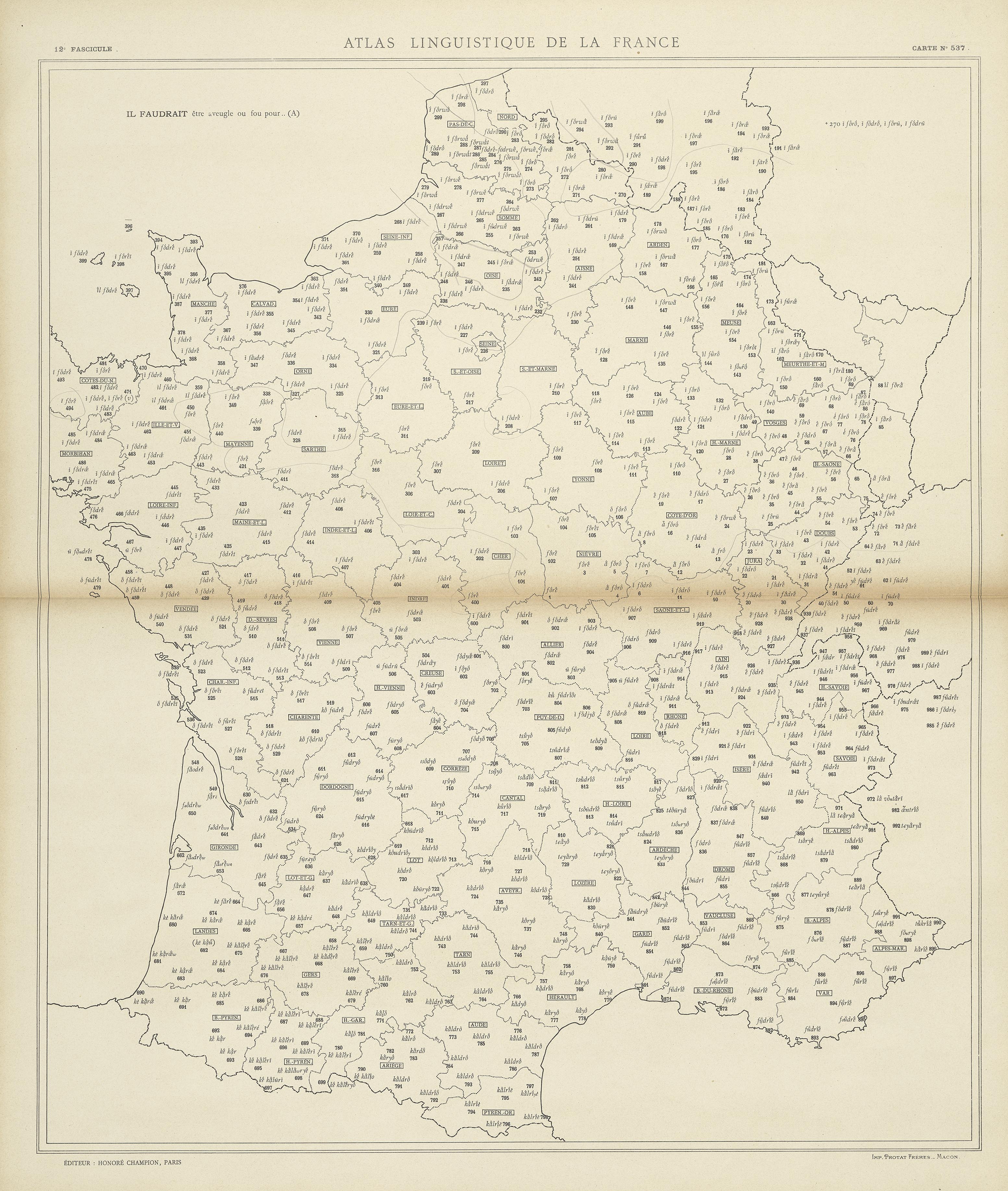 carte alf 537 du segment Il faudrait