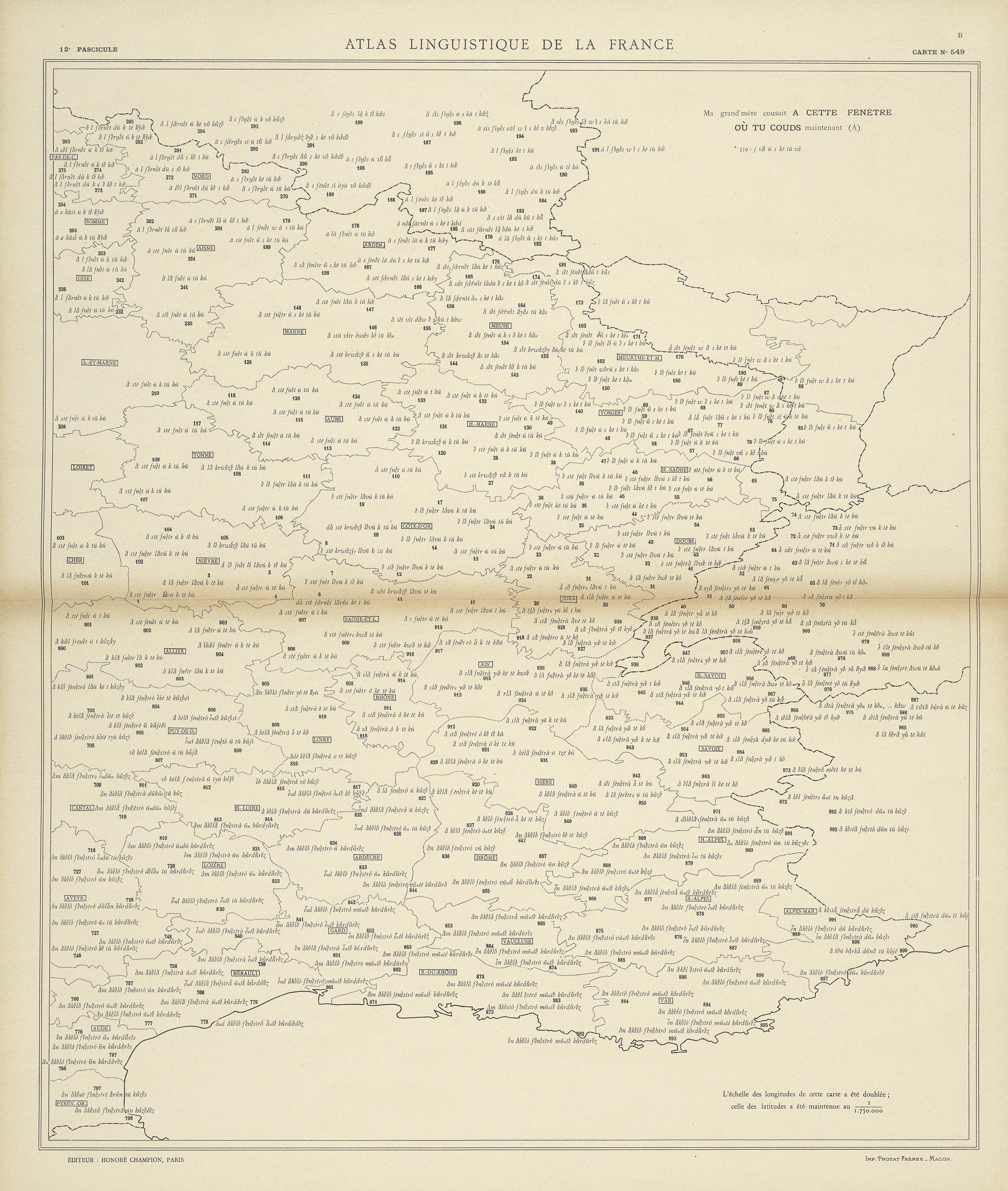carte alf 549B du segment à cette fenêtre où tu couds