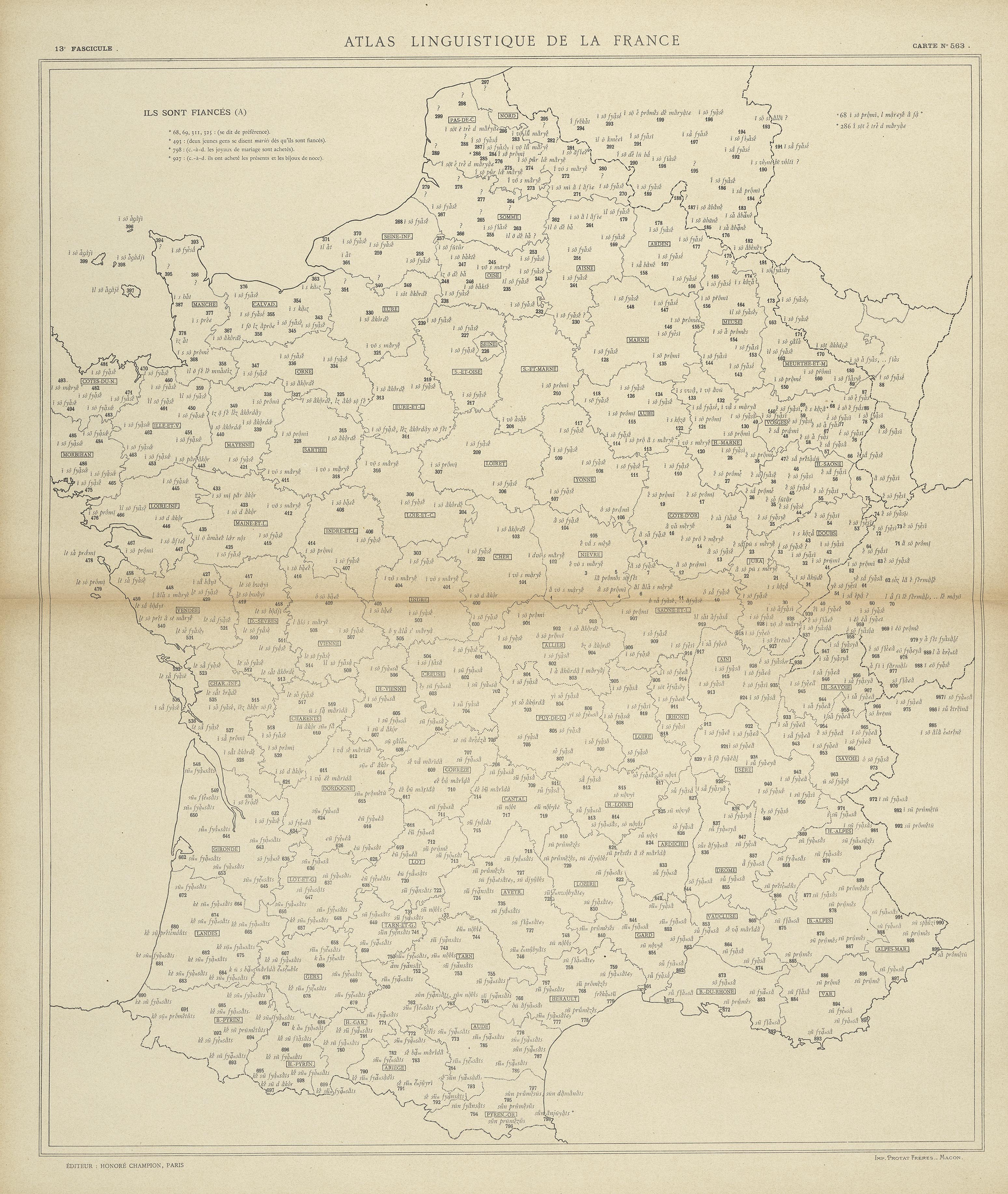 carte alf 563 du segment Ils sont fiancés.