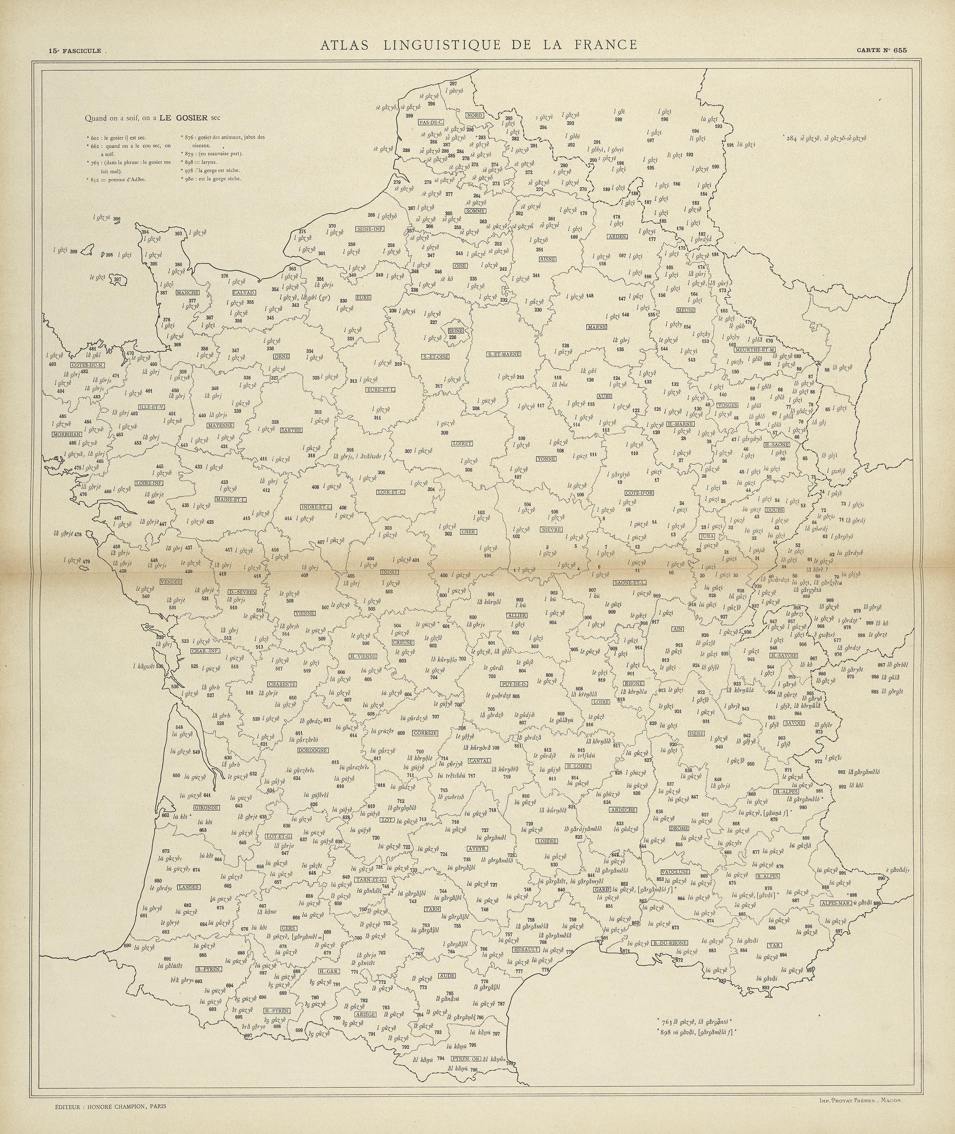 carte alf 655 du segment le gosier