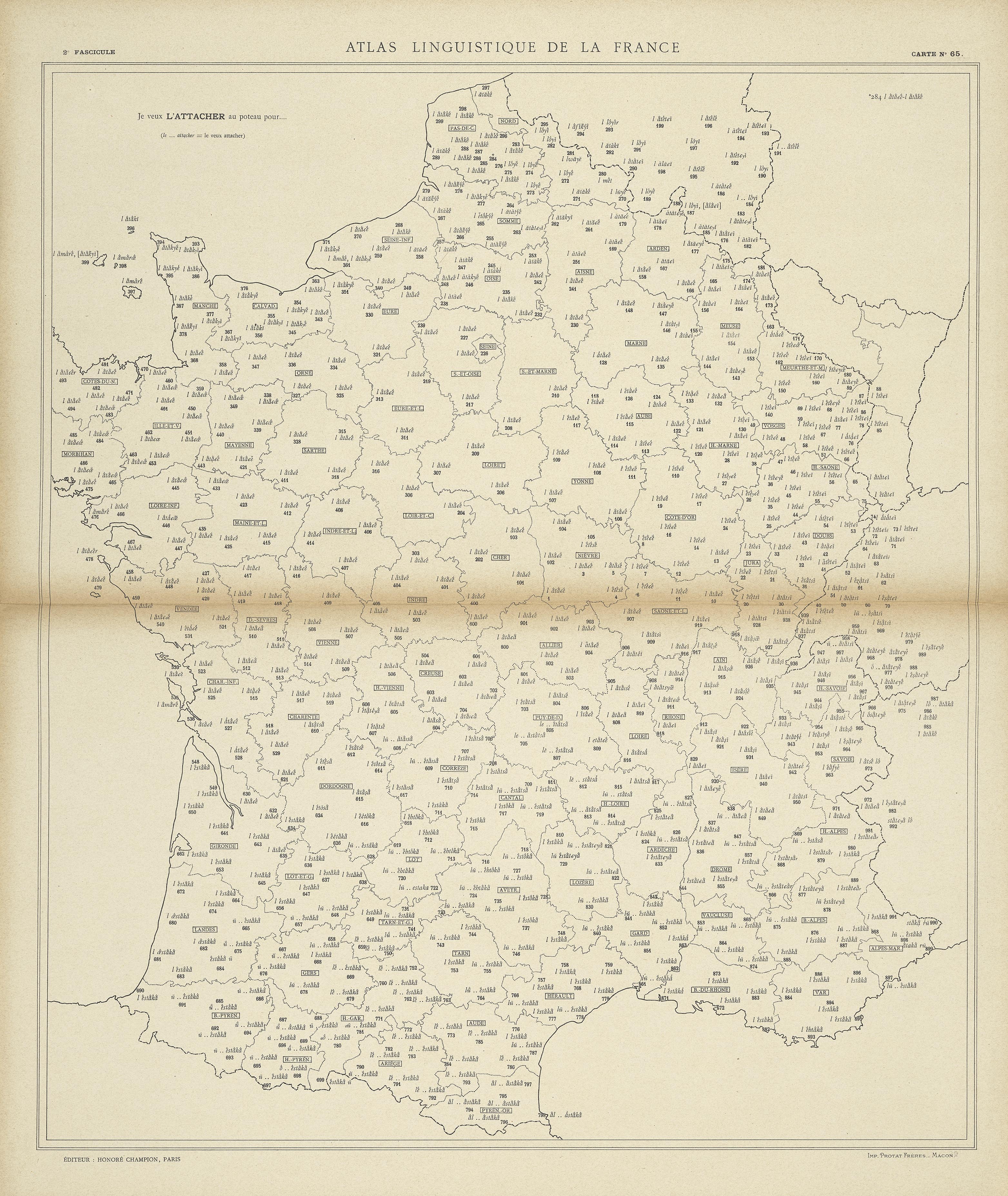 carte alf 65 du segment l'attacher