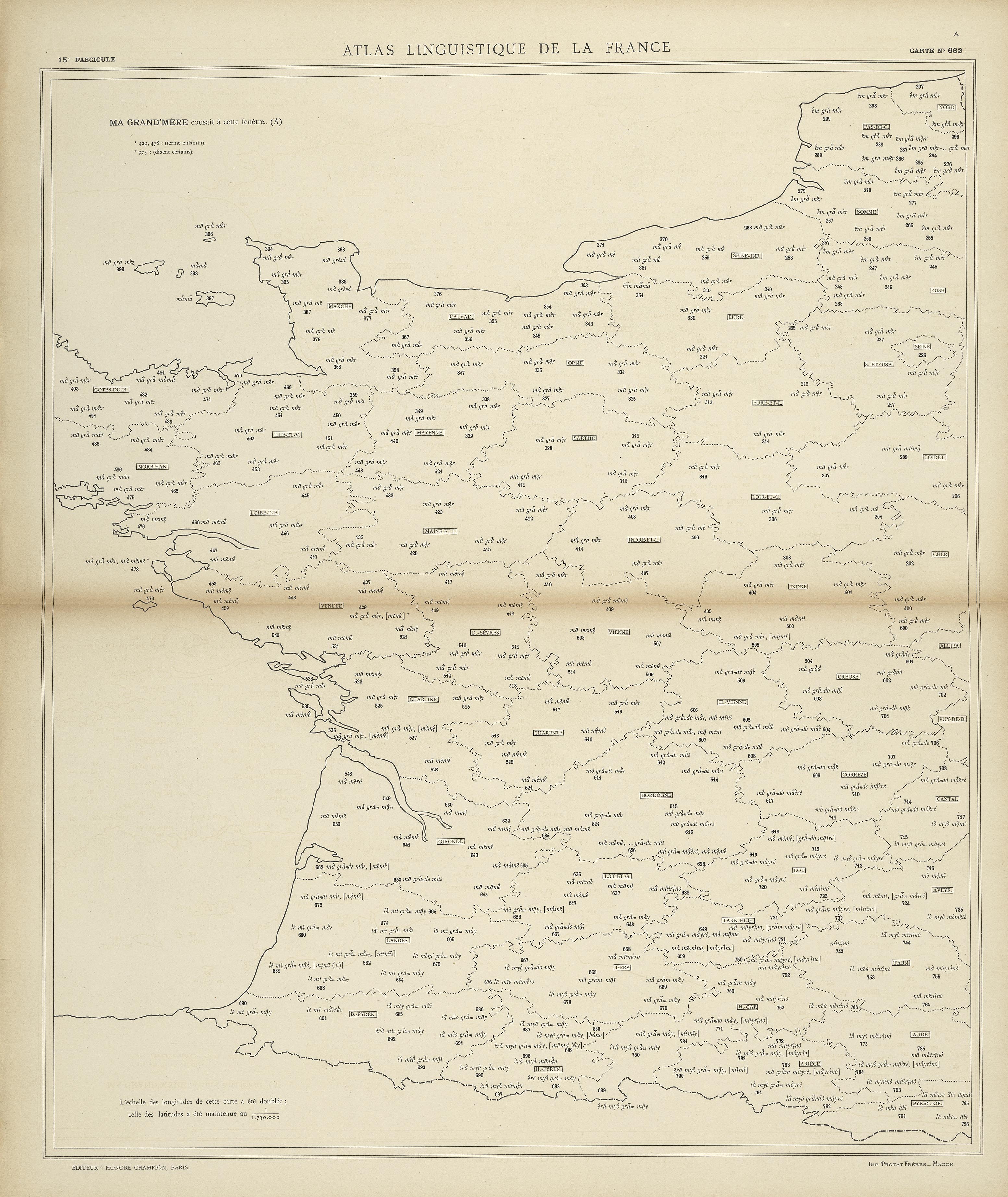 carte alf 662 du segment Ma grand-mère