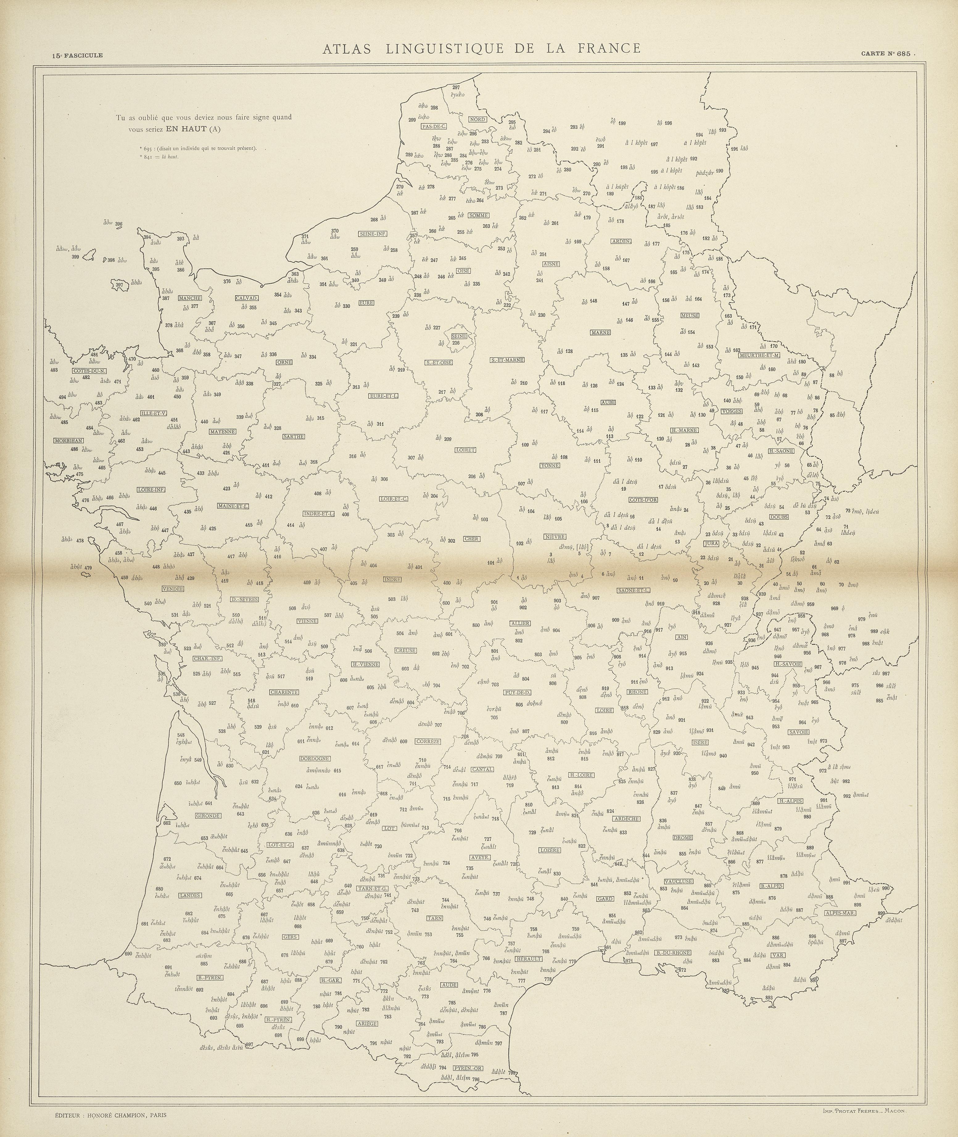 carte alf 685 du segment en haut.