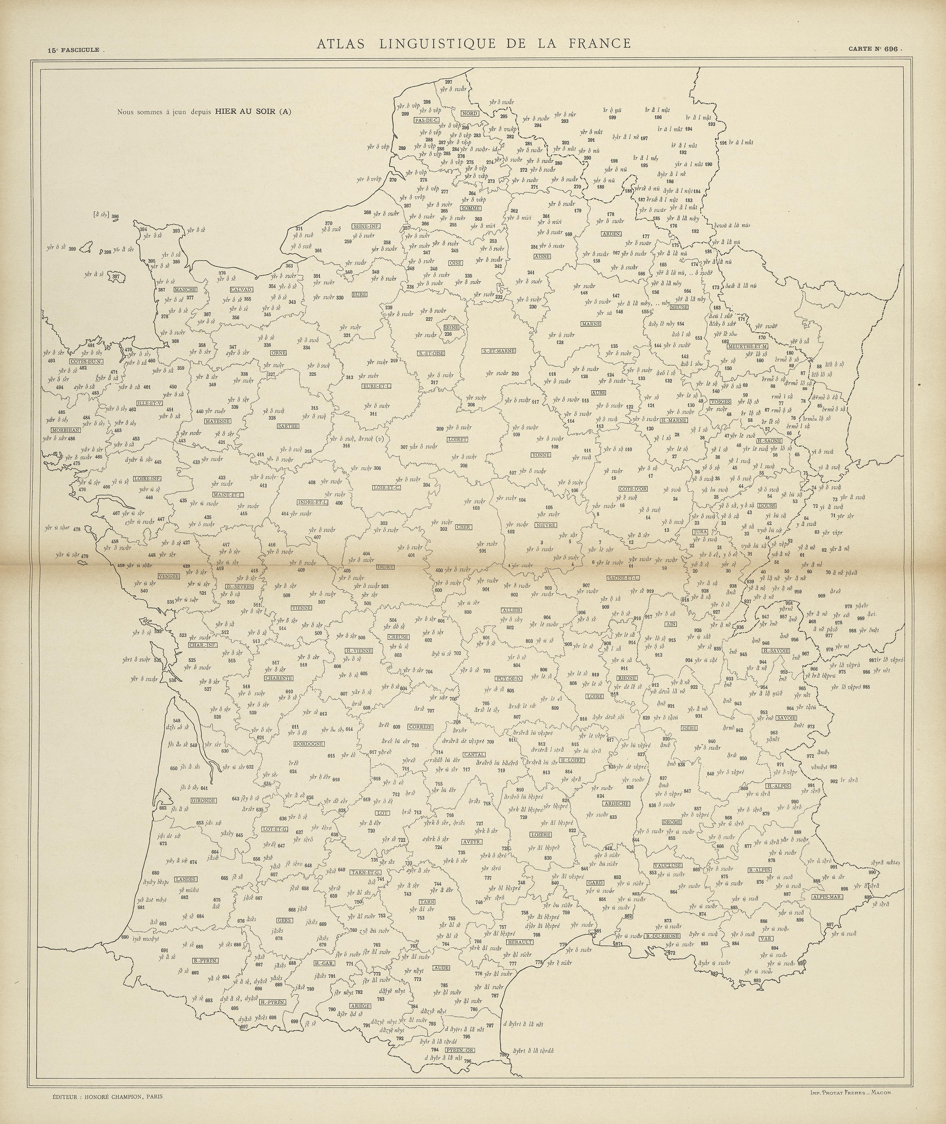 carte alf 696 du segment hier au soir.