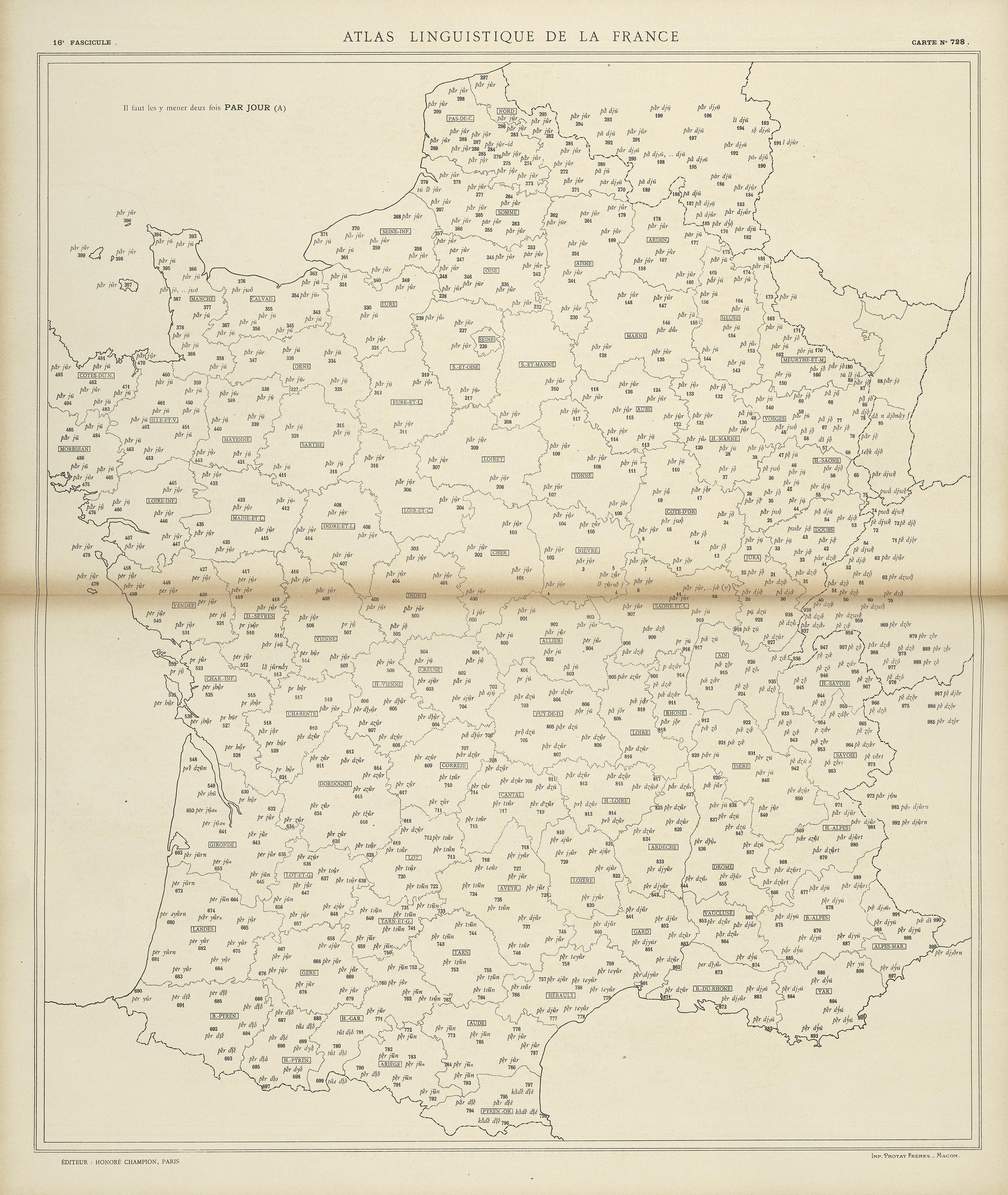 carte alf 728 du segment par jour.