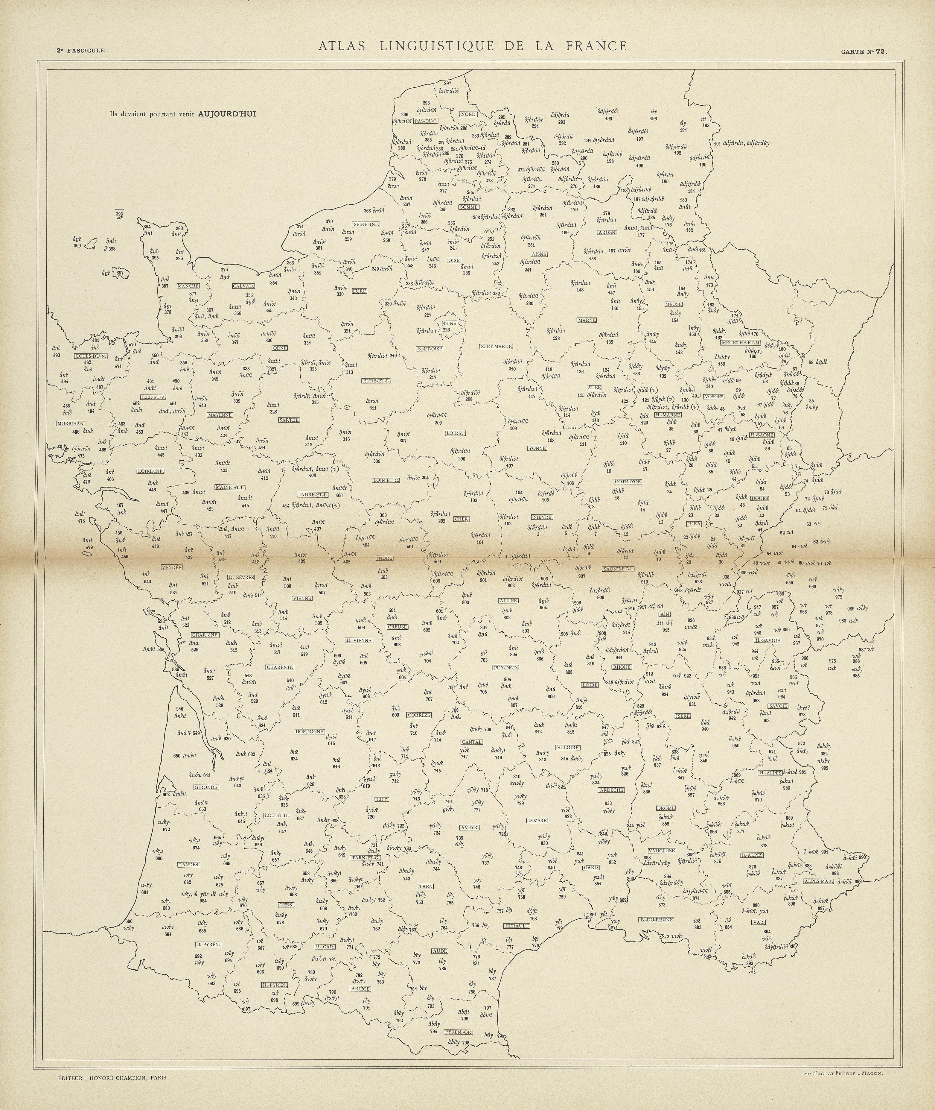 carte alf 72 du segment aujourd'hui.