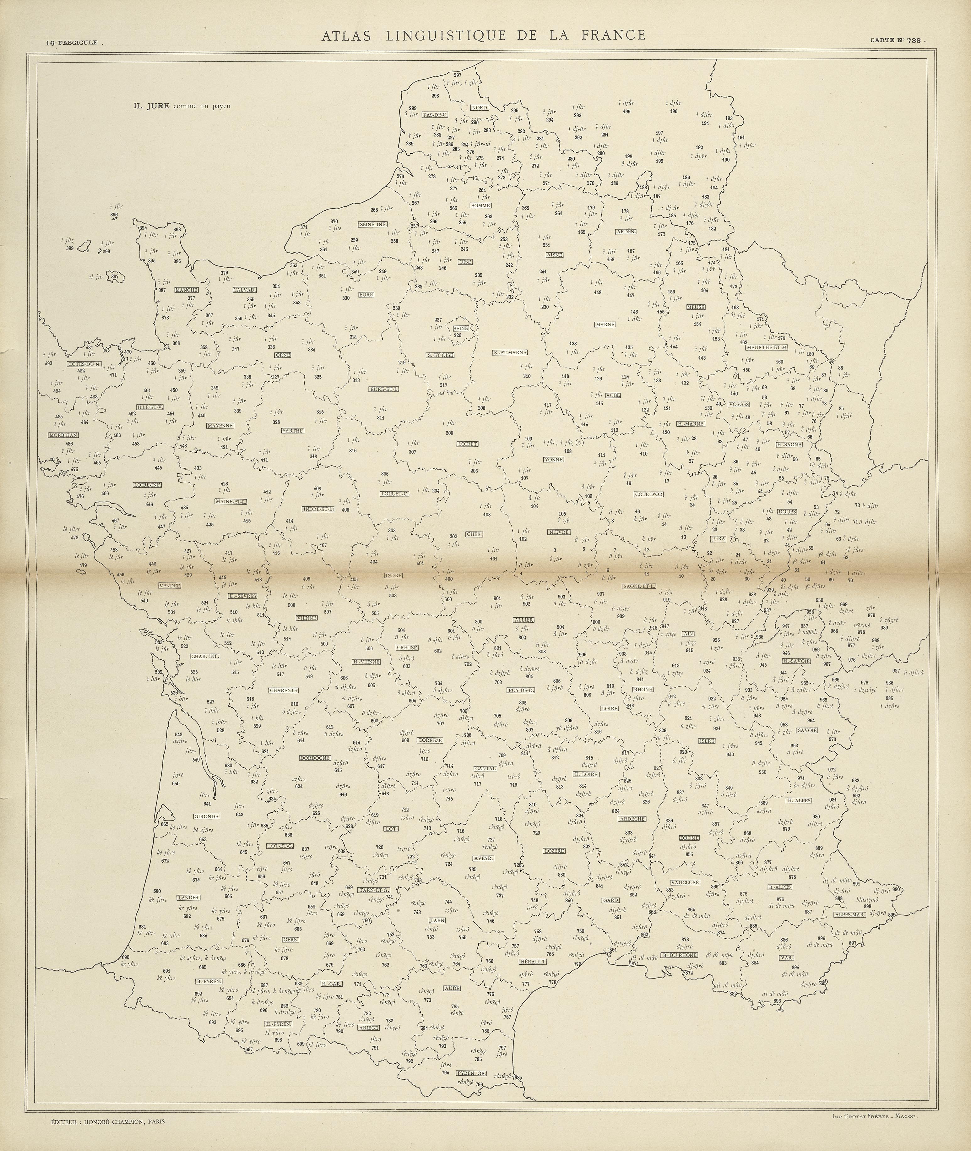 carte alf 738 du segment Il jure