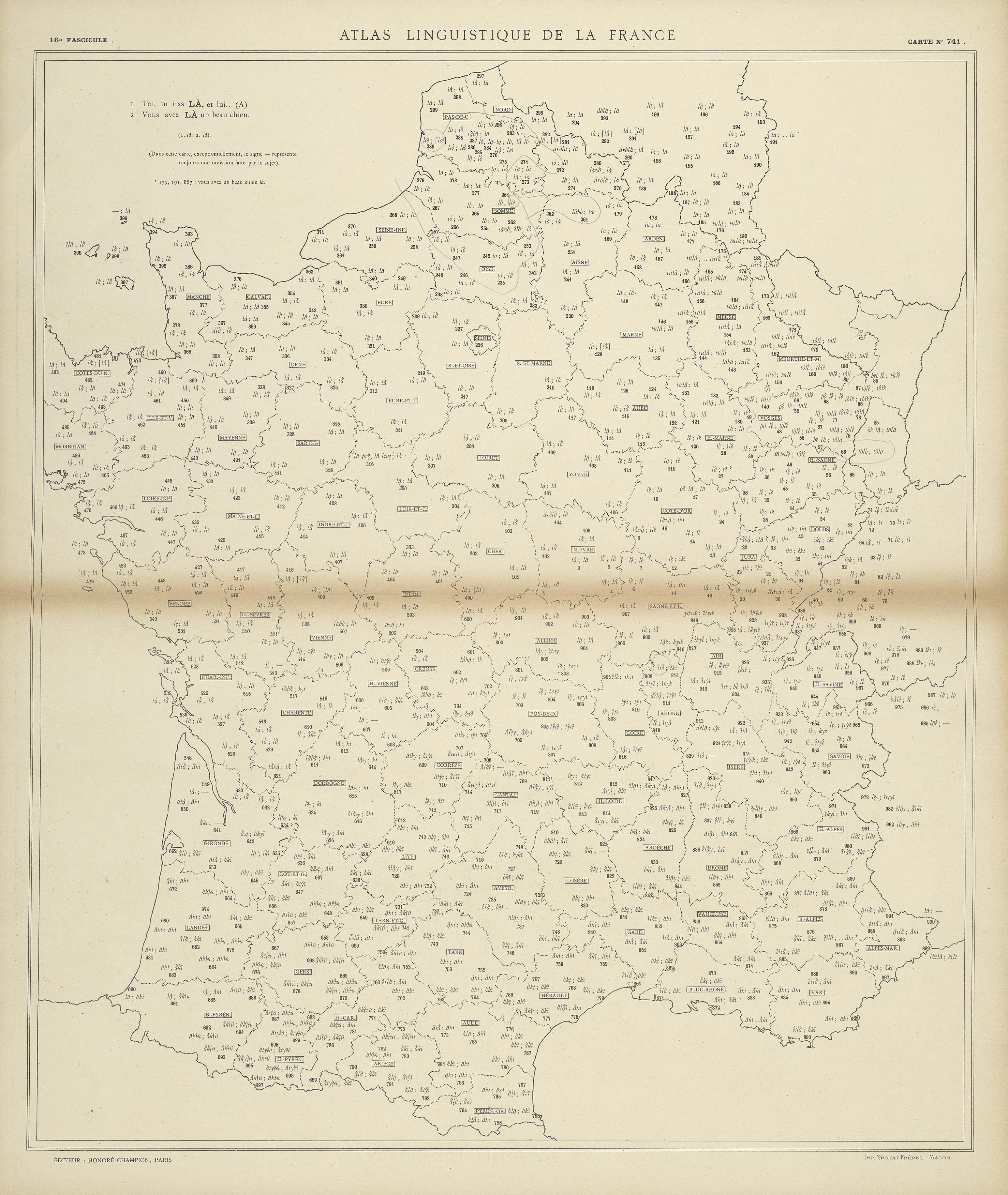 carte alf 741 du segment là