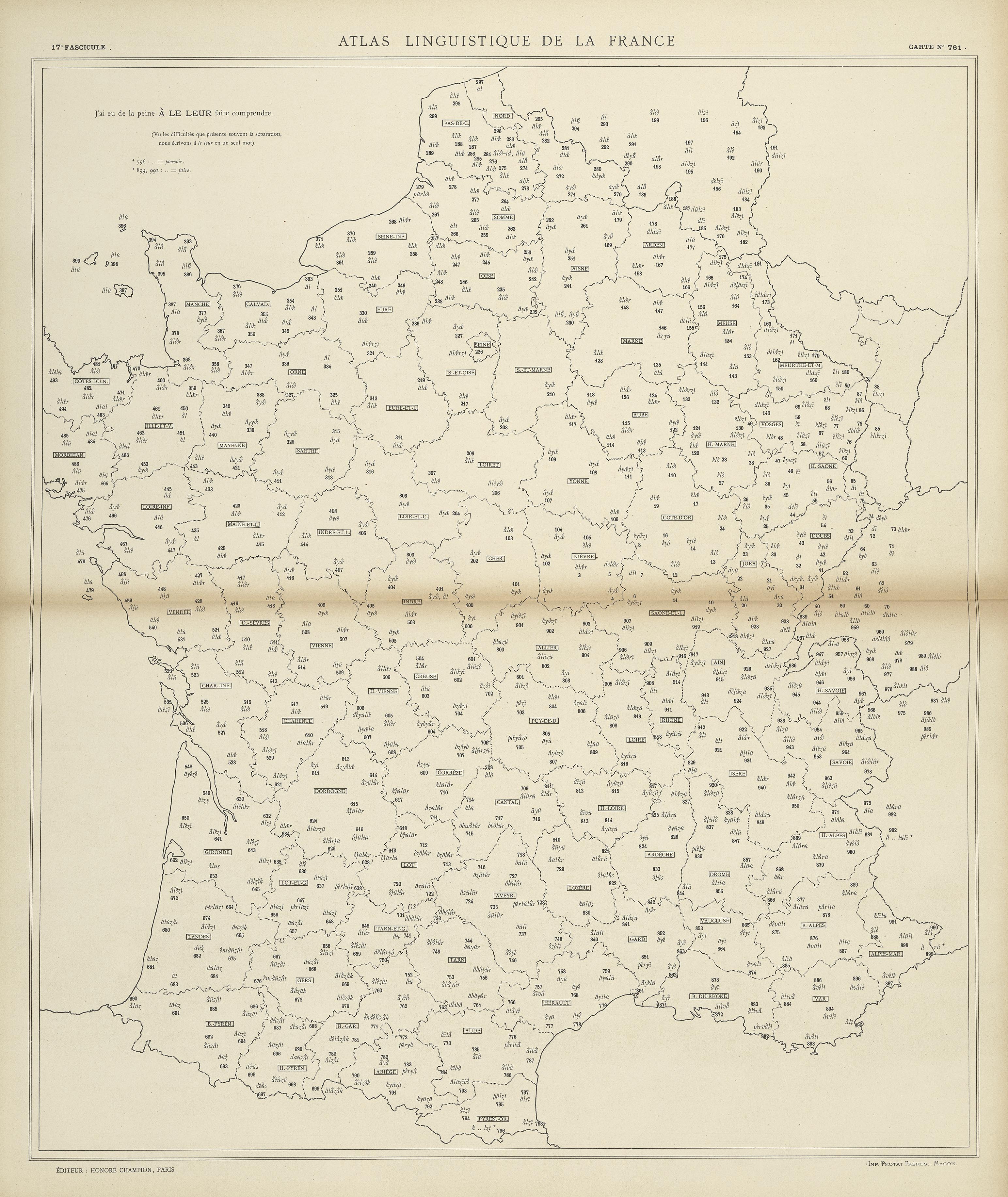 carte alf 761 du segment à le leur
