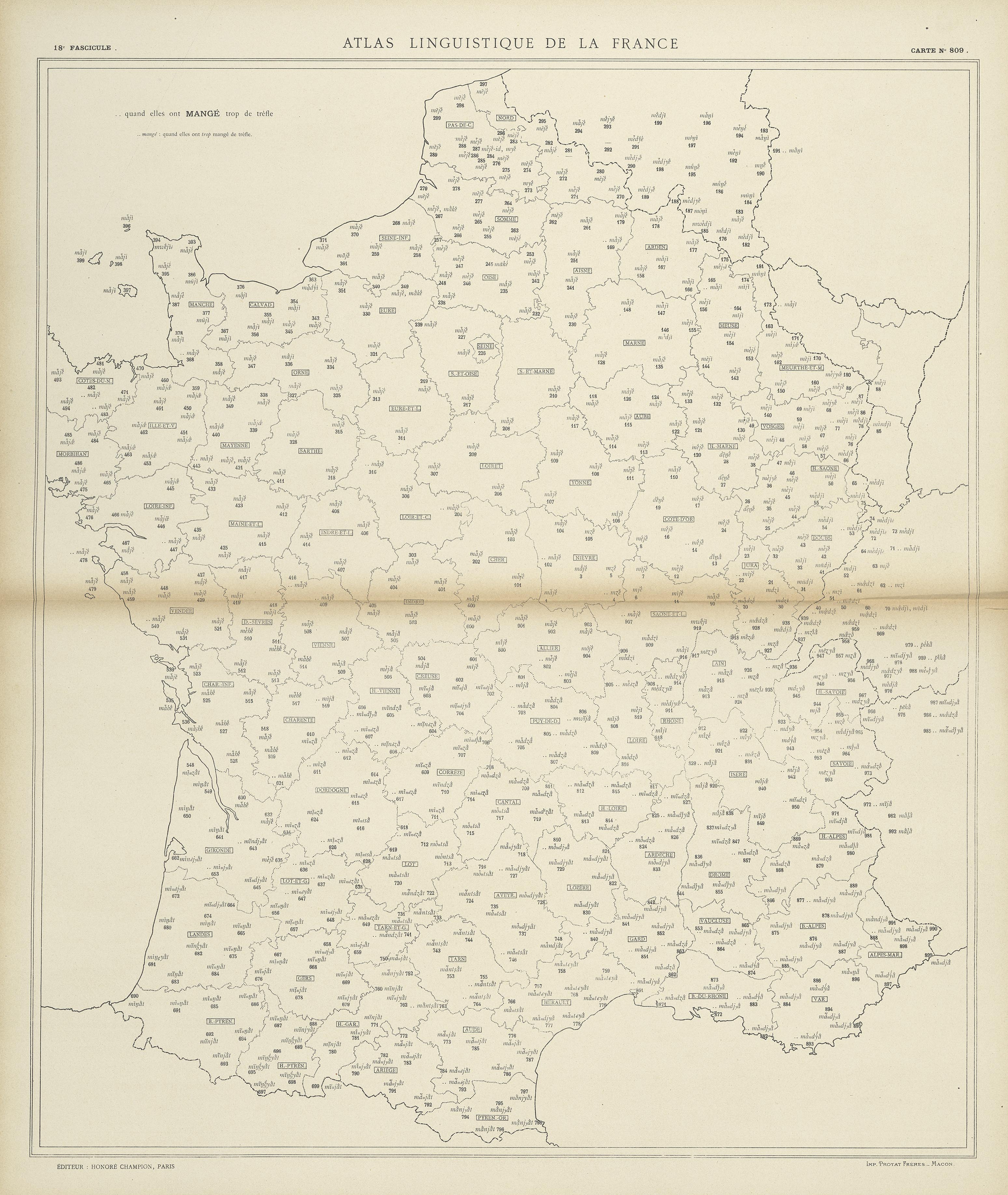 carte alf 809 du segment mangé