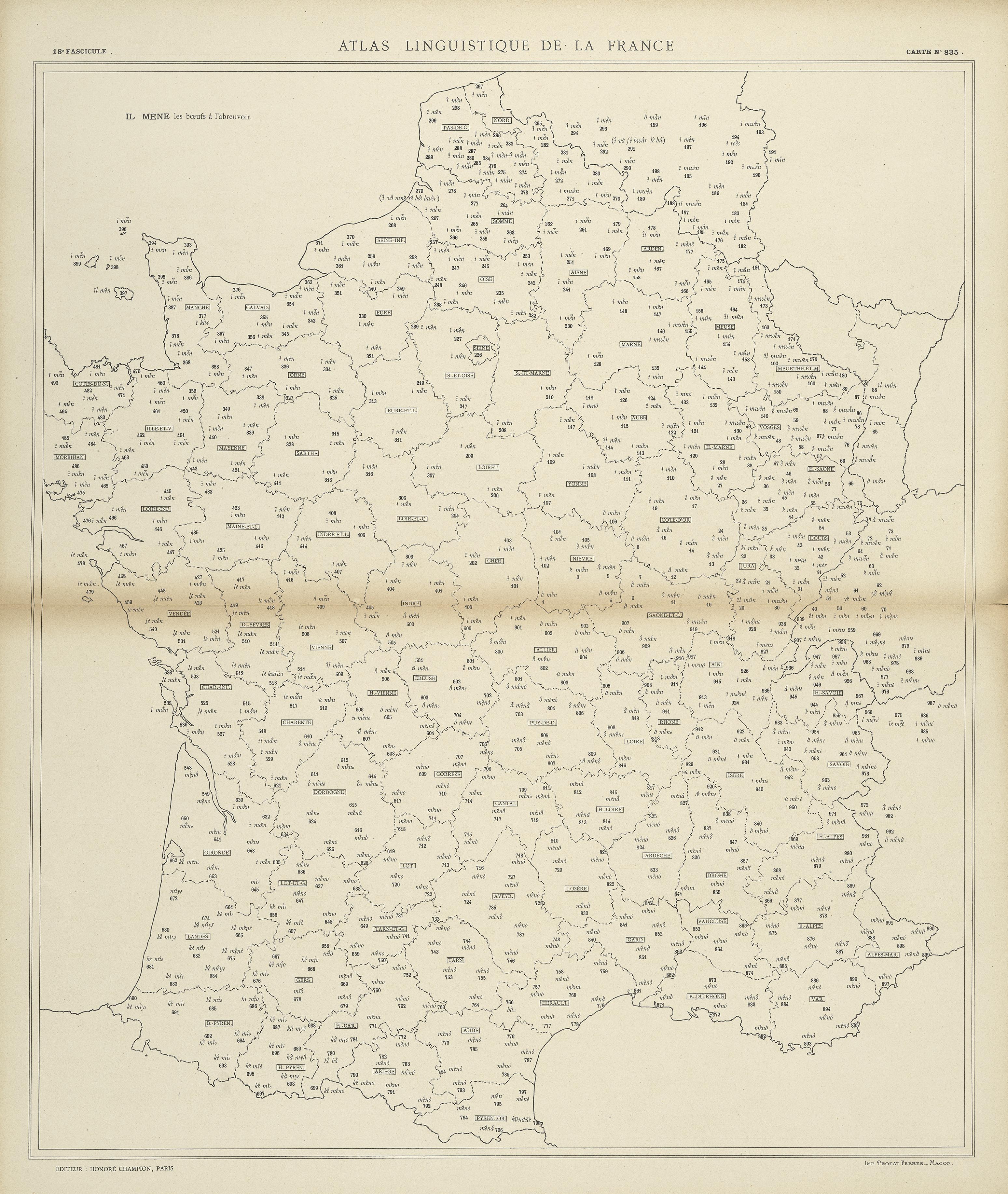 carte alf 835 du segment Il mène