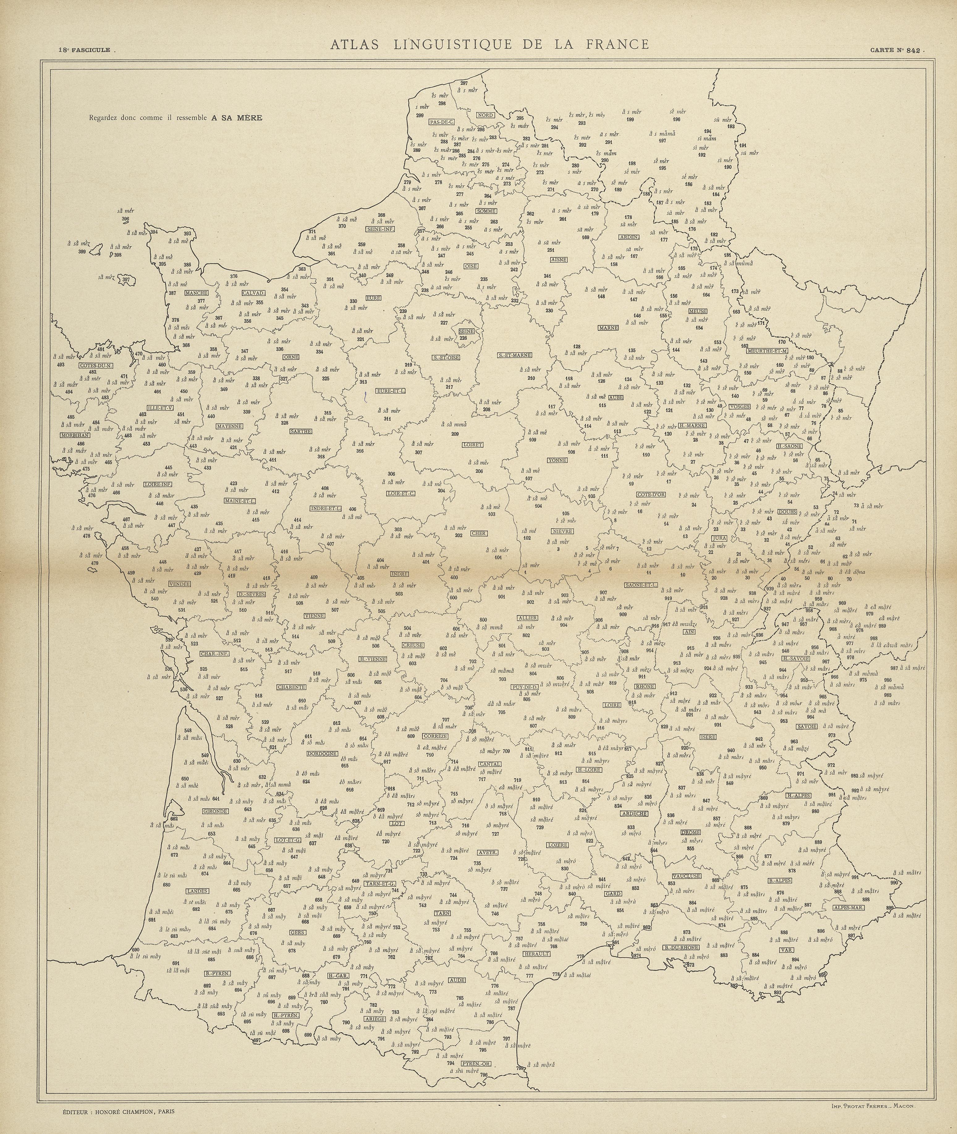 carte alf 842 du segment à sa mère.