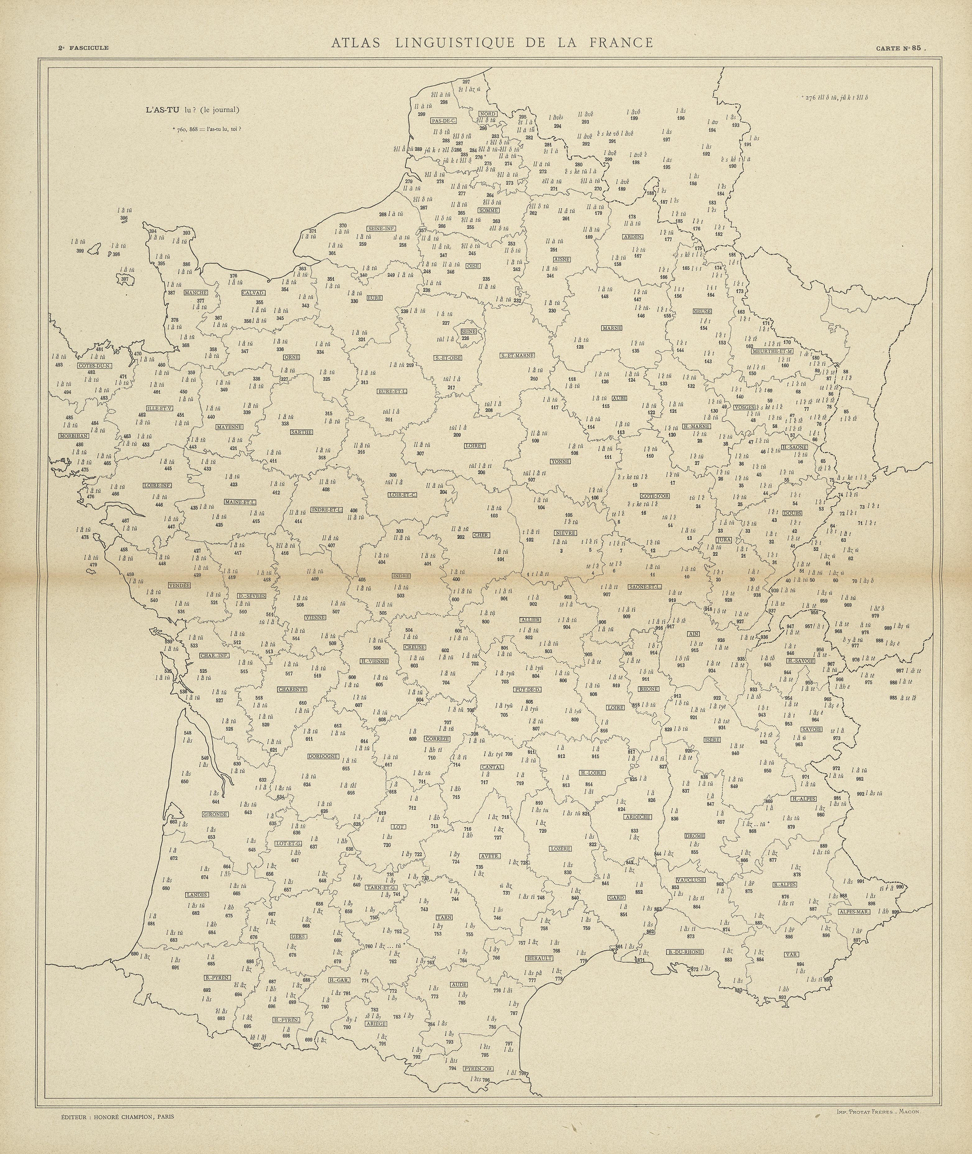 carte alf 85 du segment L'as-tu
