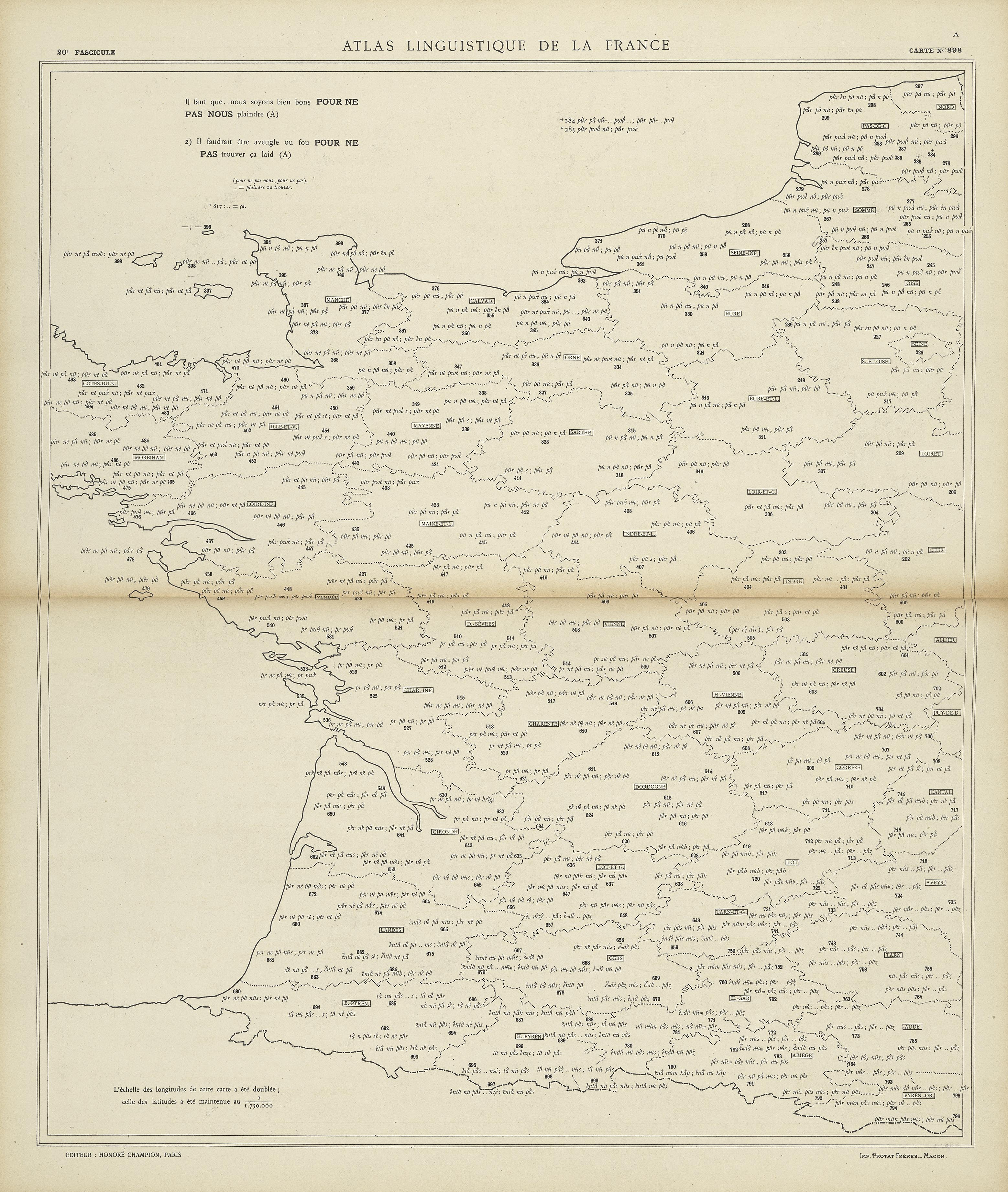 carte alf 898 du segment pour ne pas