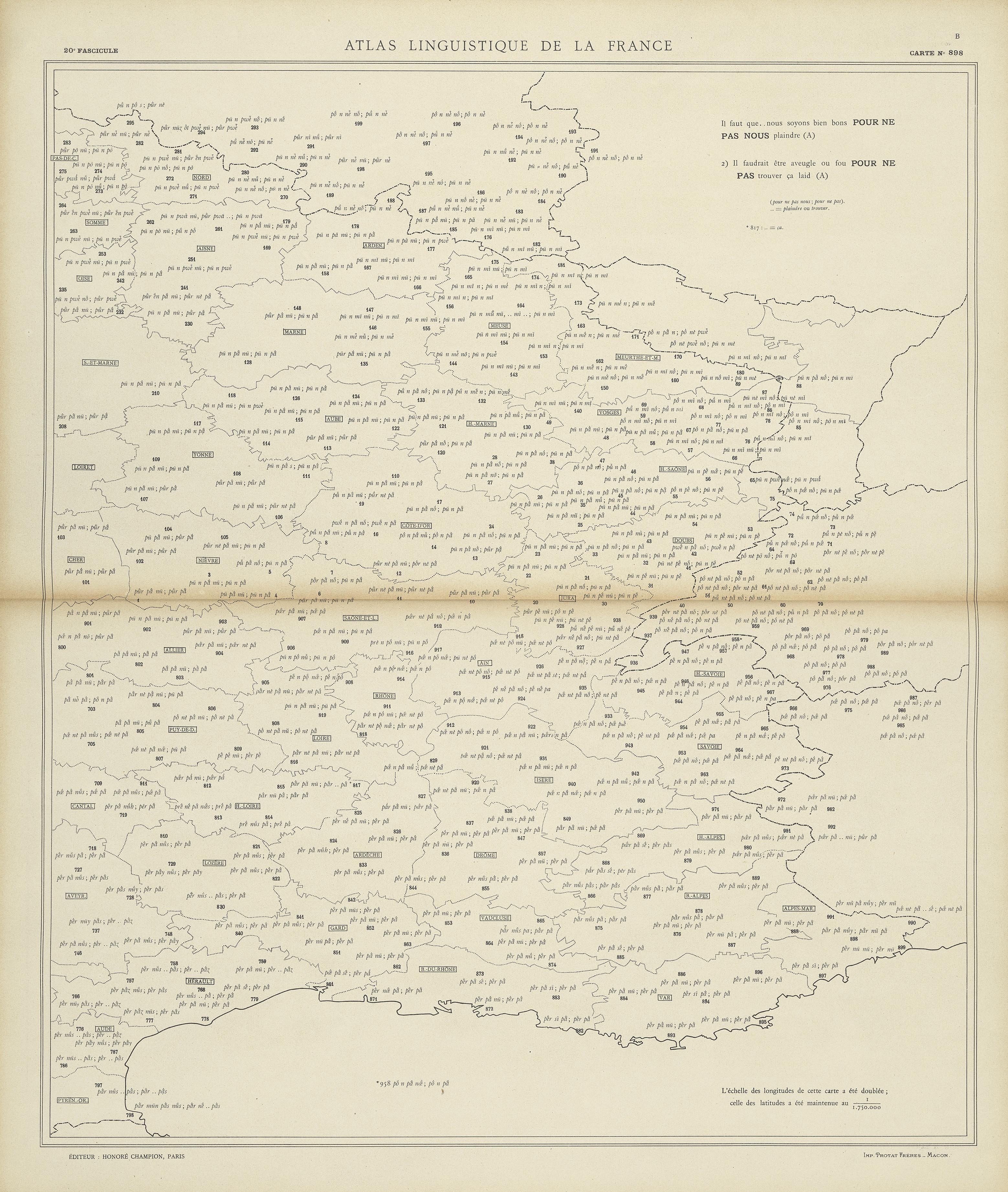 carte alf 898B du segment pour ne pas nous