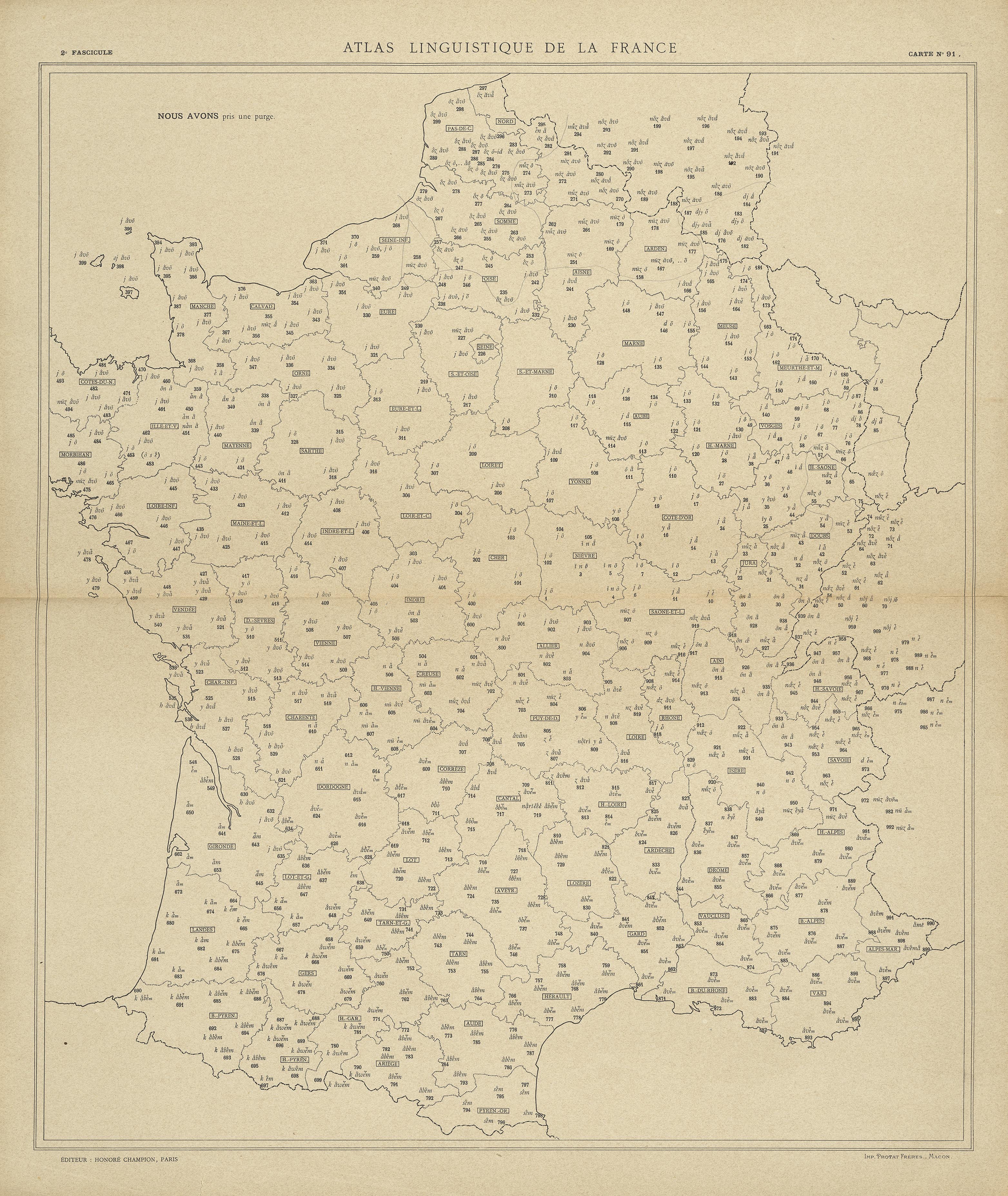 carte alf 91 du segment Nous avons