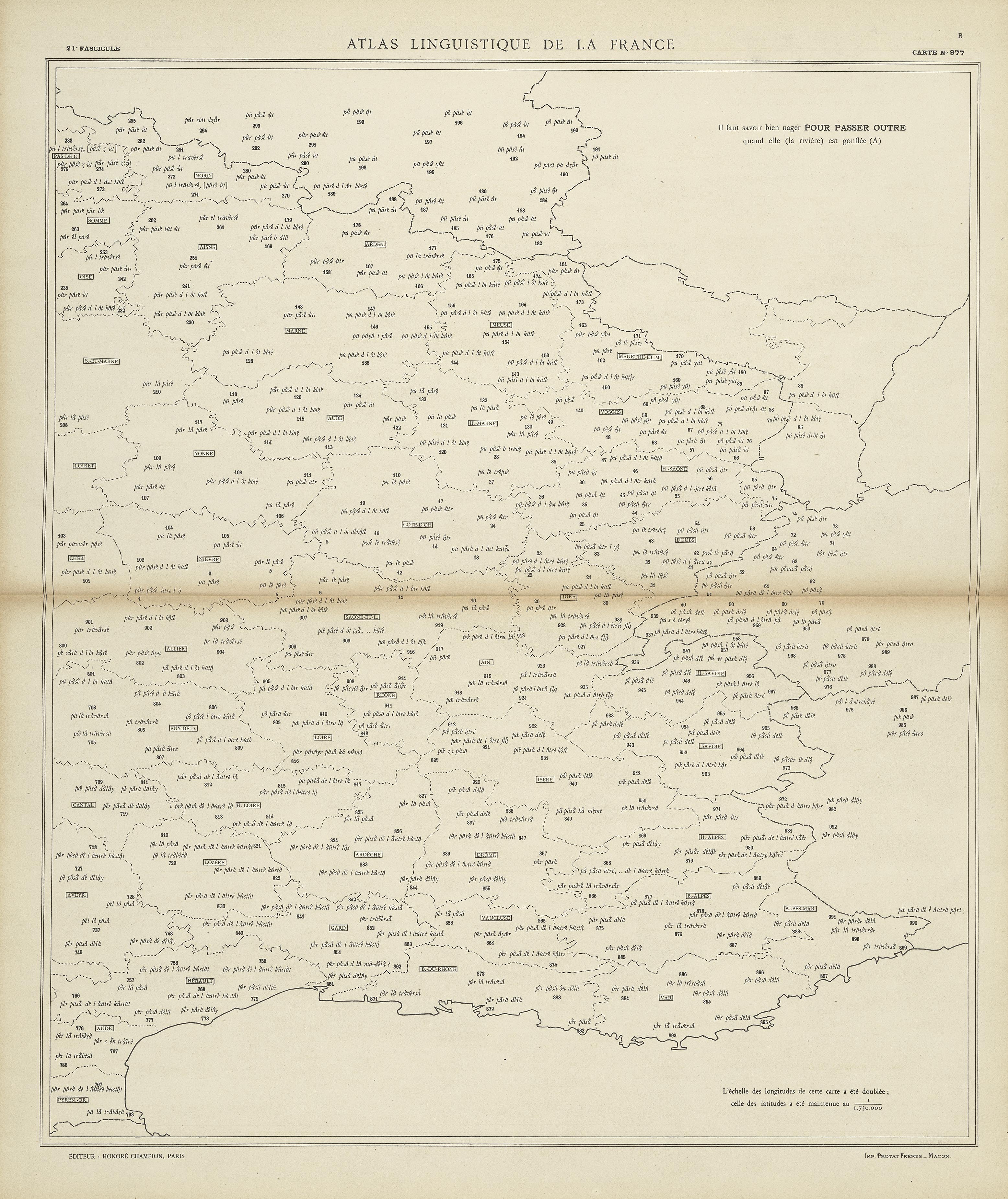 carte alf 977B du segment pour passer outre
