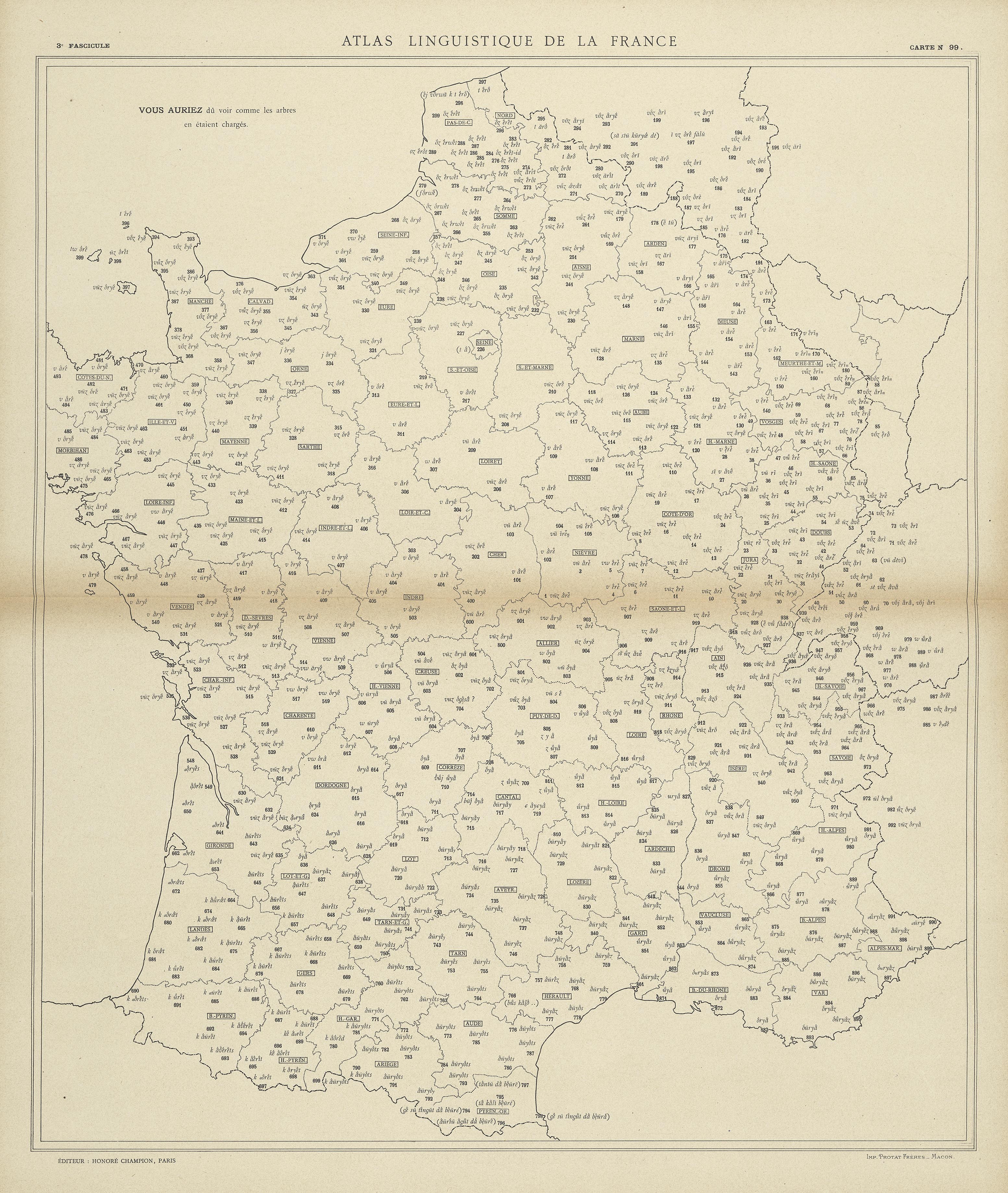 carte alf 99 du segment Vous auriez