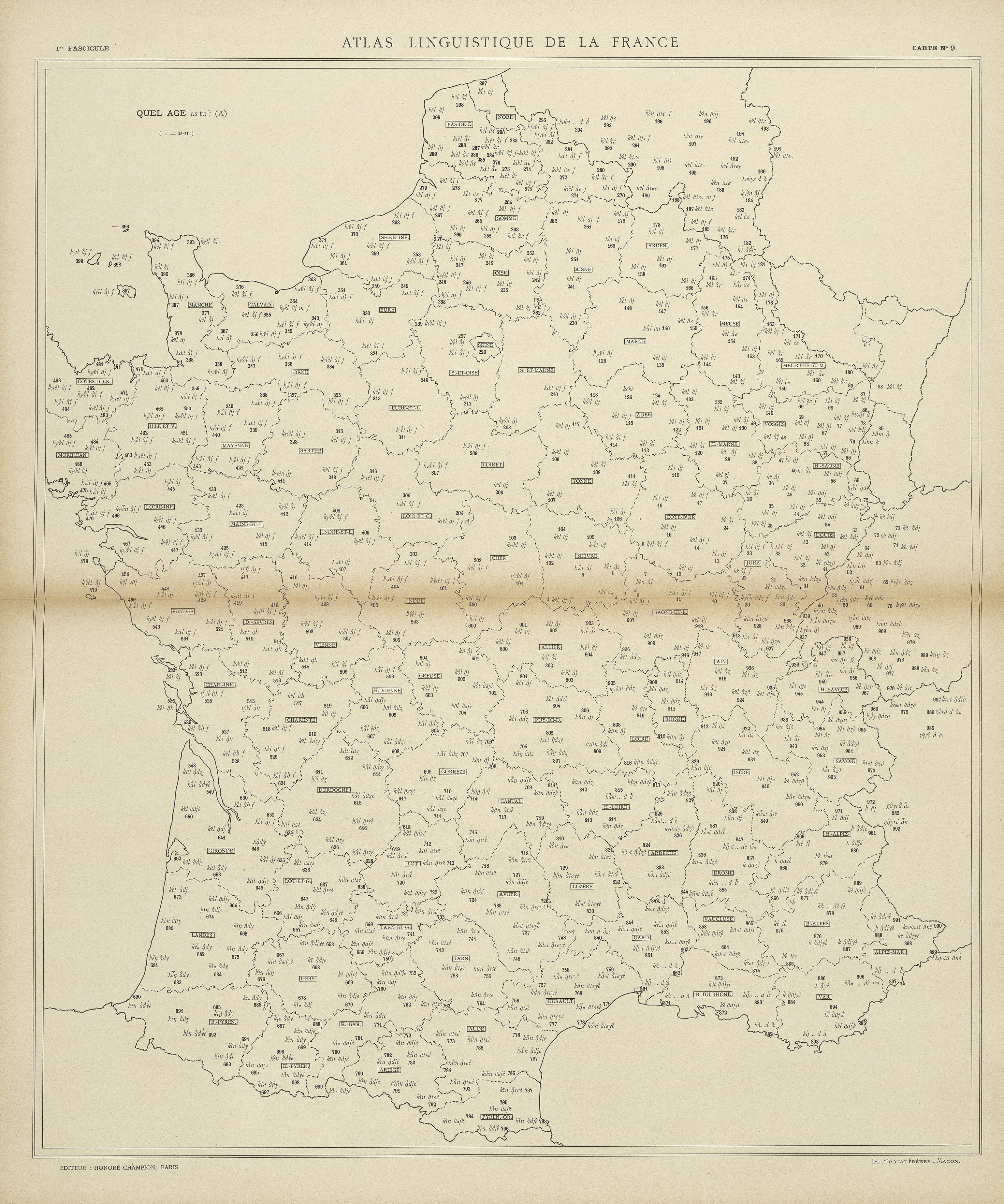 carte alf 9 du segment Quel âge